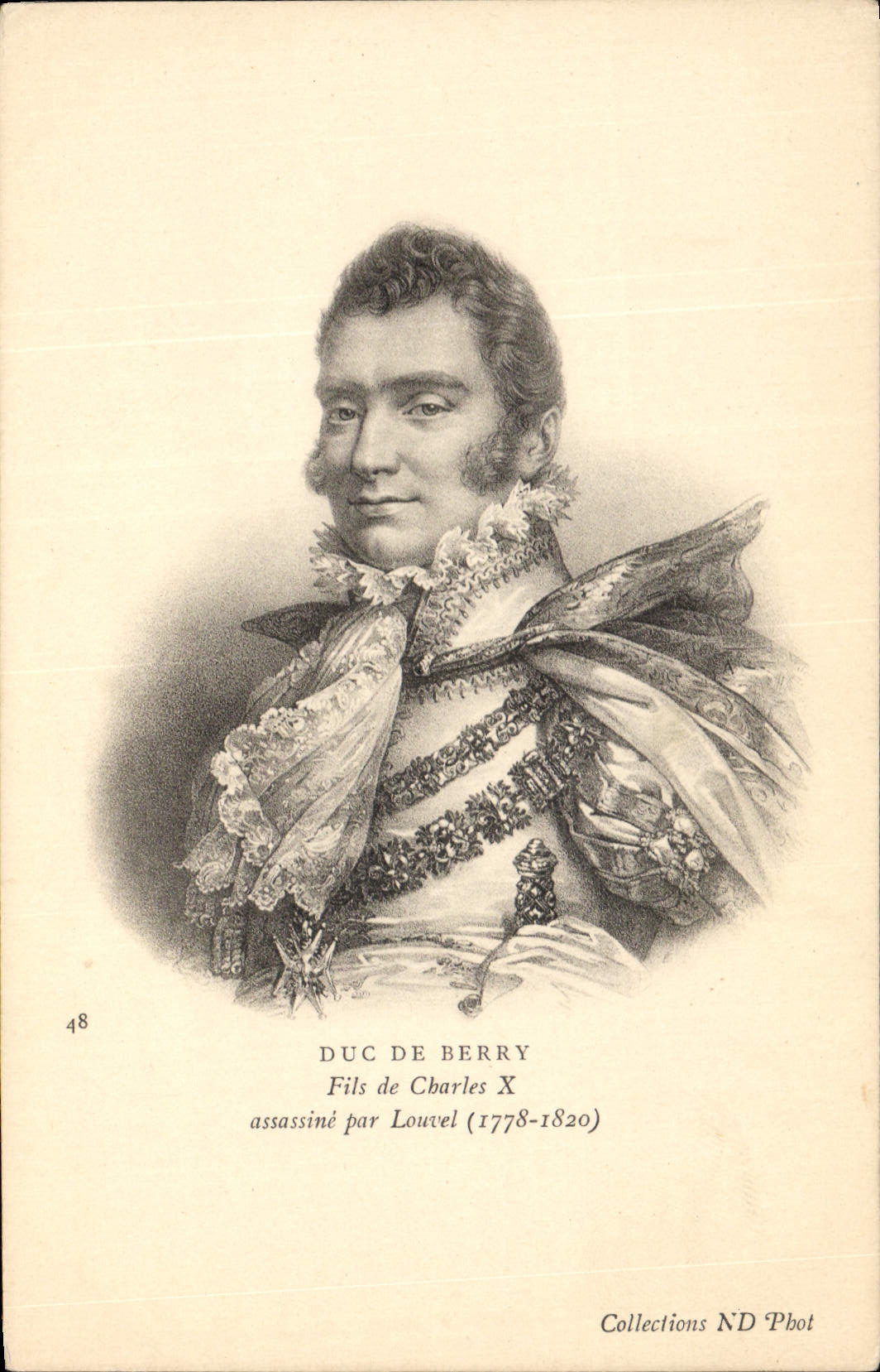CPA Duc de Berry Fils de Charles X 