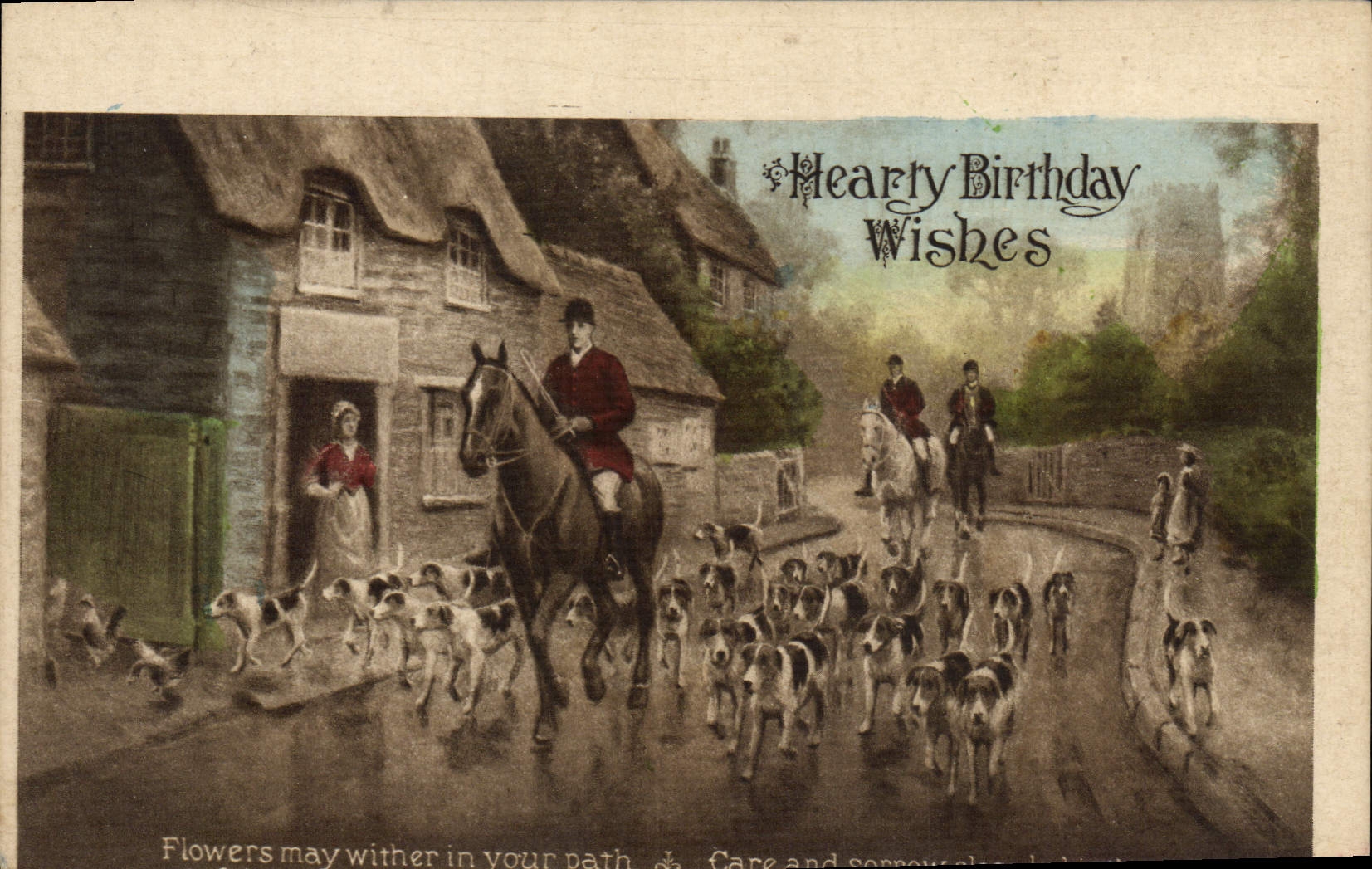 CPA Chien Chiens Chasse a courre Cavaliers