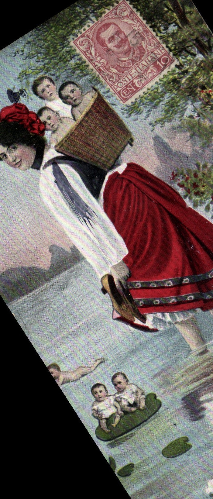 CPA Fantaisie Enfant Bebe Femme