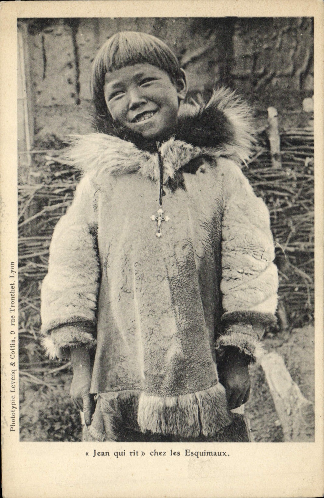 CPA Polaire Jean qui rit chez les Esquimaux
