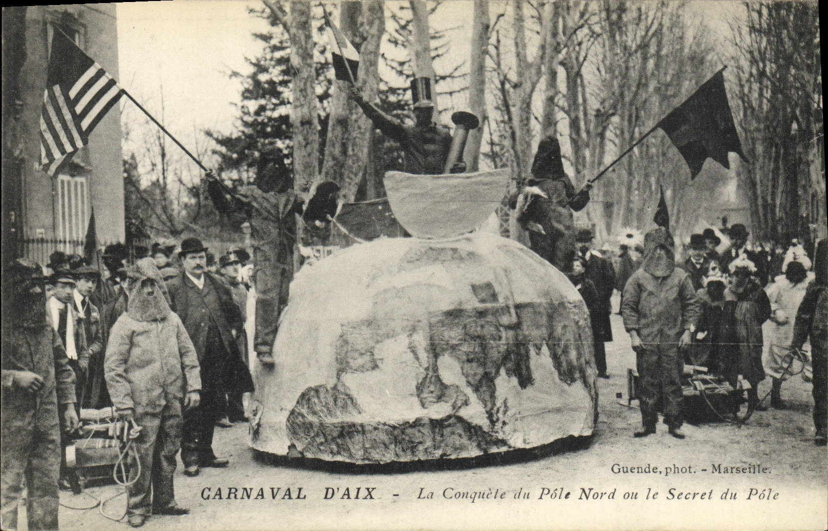 Carnaval polar de la POSTAL de la VENDIMIA del Aix la conquista del Polo Norte o el secreto del poste