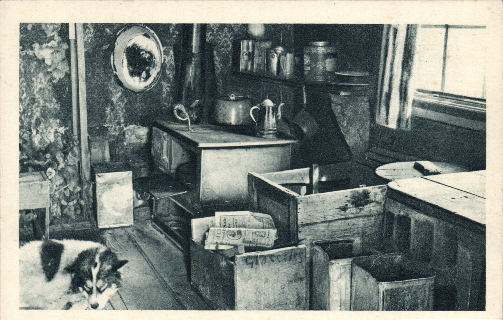 VINTAGE POSTCARD Polaire the movable apartments of the missionary Mary' S Igloo Rings Arctic Alaska