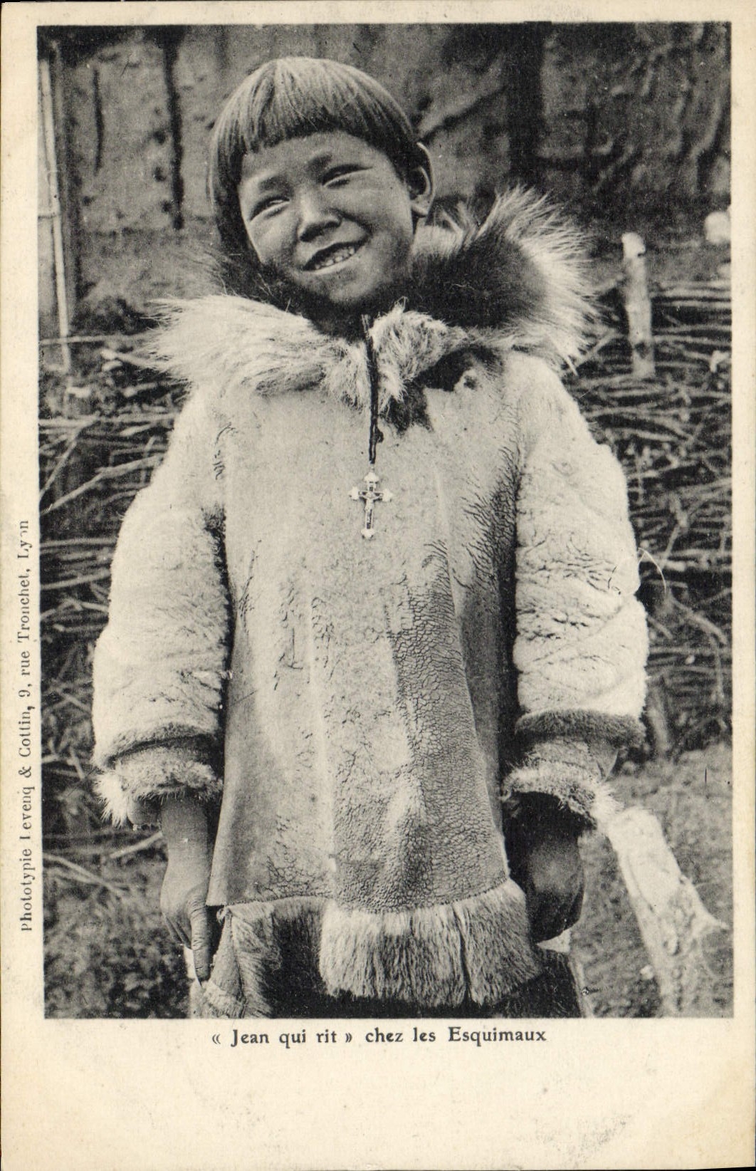 CPA Polaire Jean qui rit chez les Esquimaux