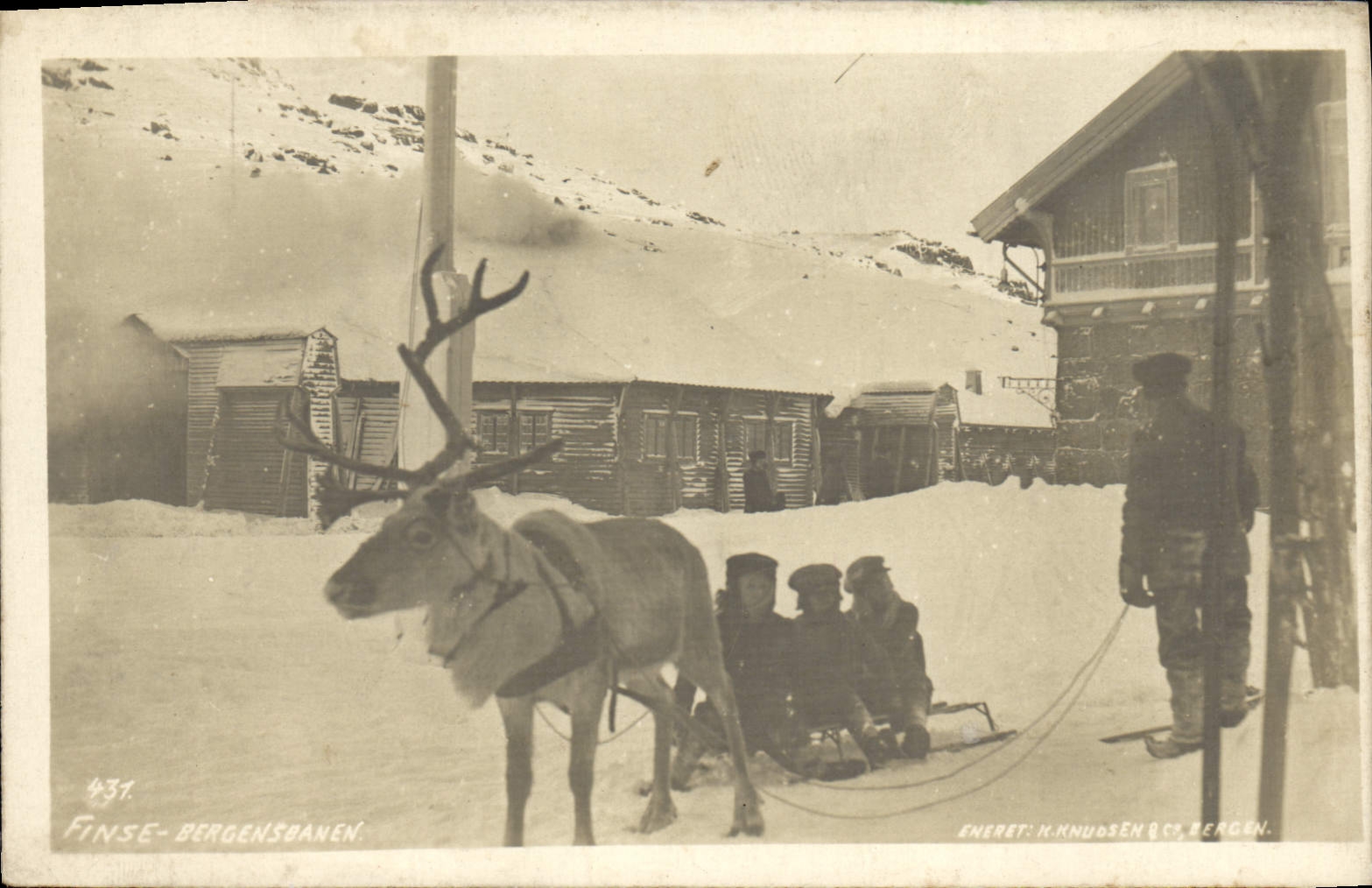 VINTAGE POSTCARD Polar Finse Bergensbanen