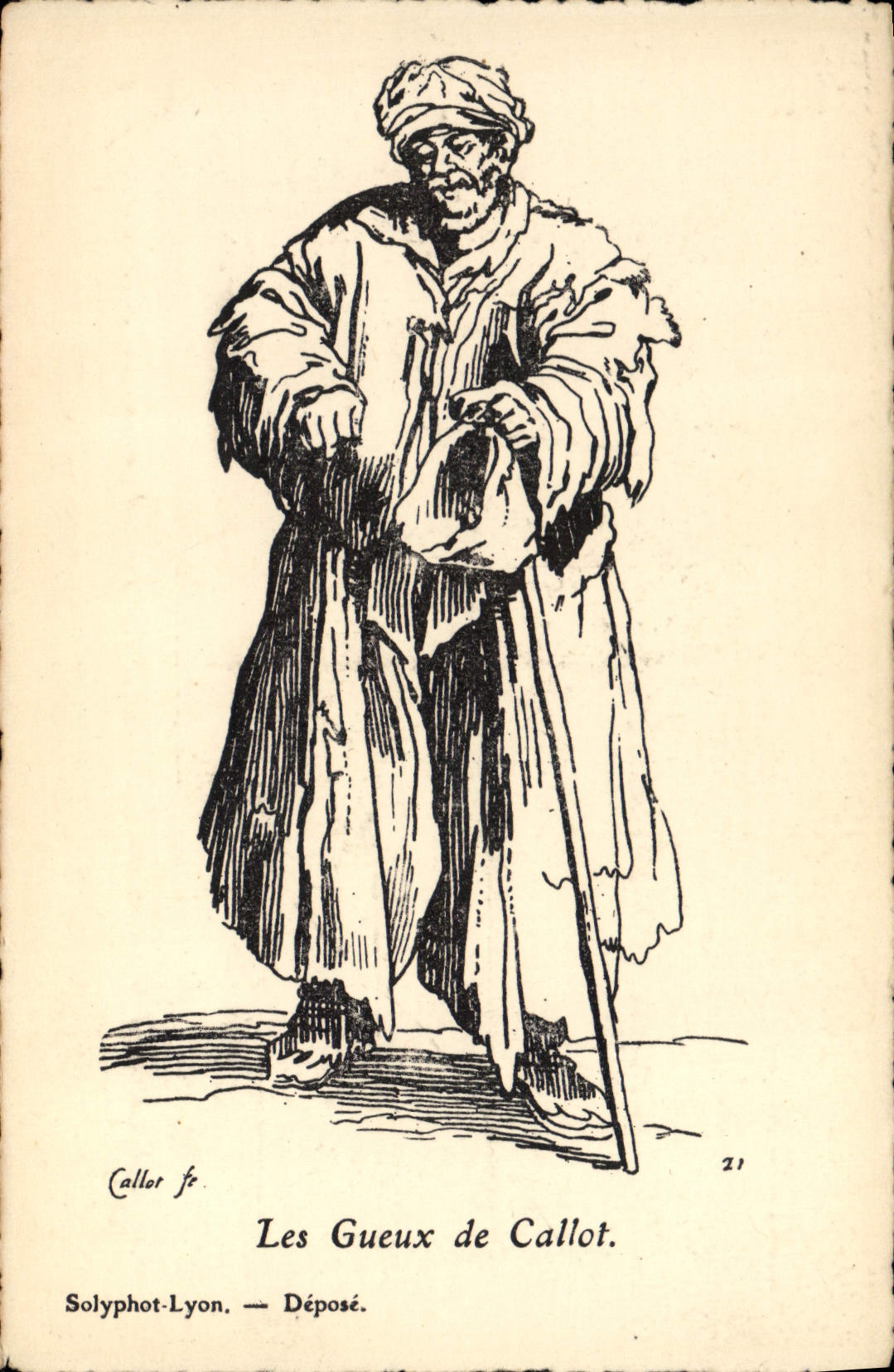 Ilustrador de la fantasía de la POSTAL de la VENDIMIA que el gueux unos de Piedra-bloquea