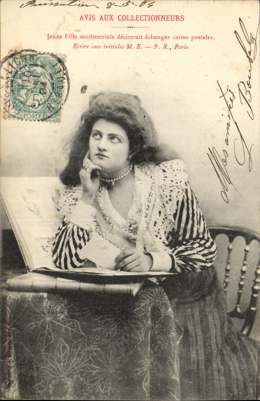 VINTAGE POSTCARD Fantasy Opinion with the collectors Postcards