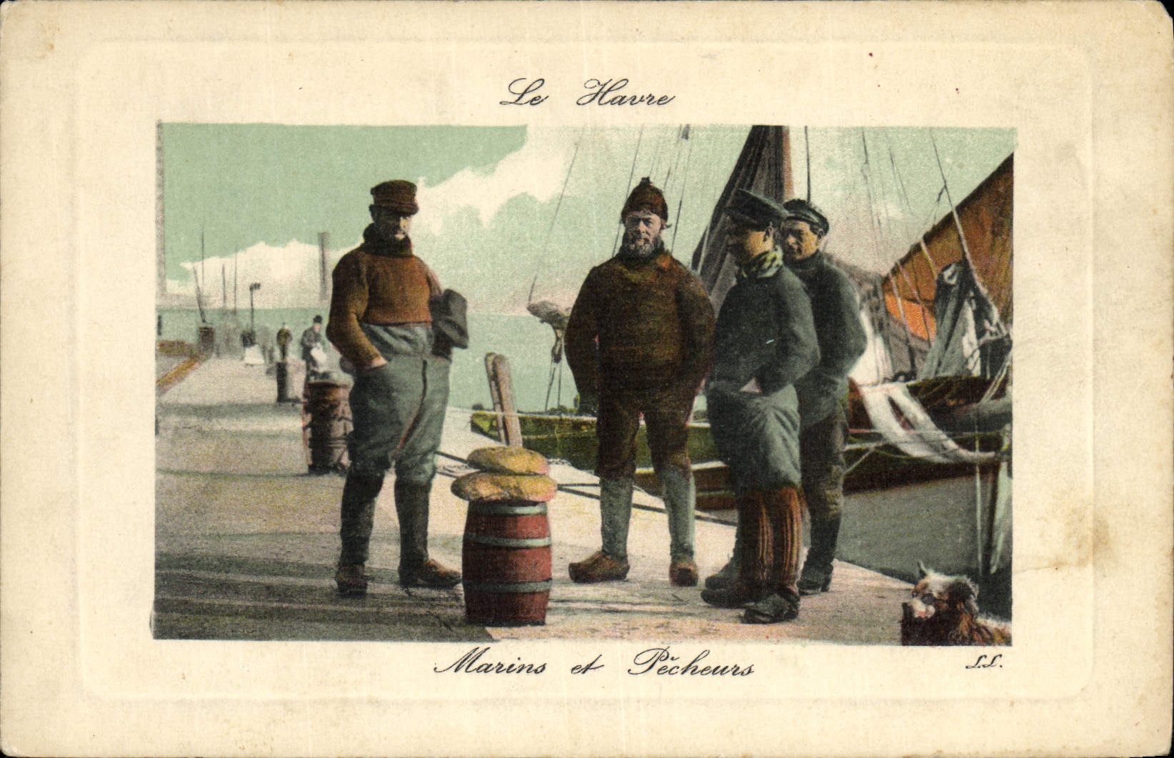 CPA Peche Le Havre Marins et pecheurs