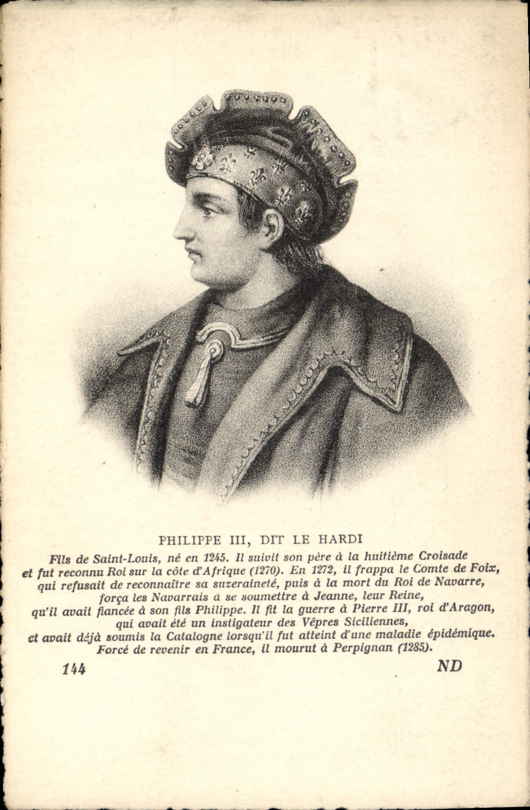 CPA Philippe III dir le Hardi Fils de Saint Louis