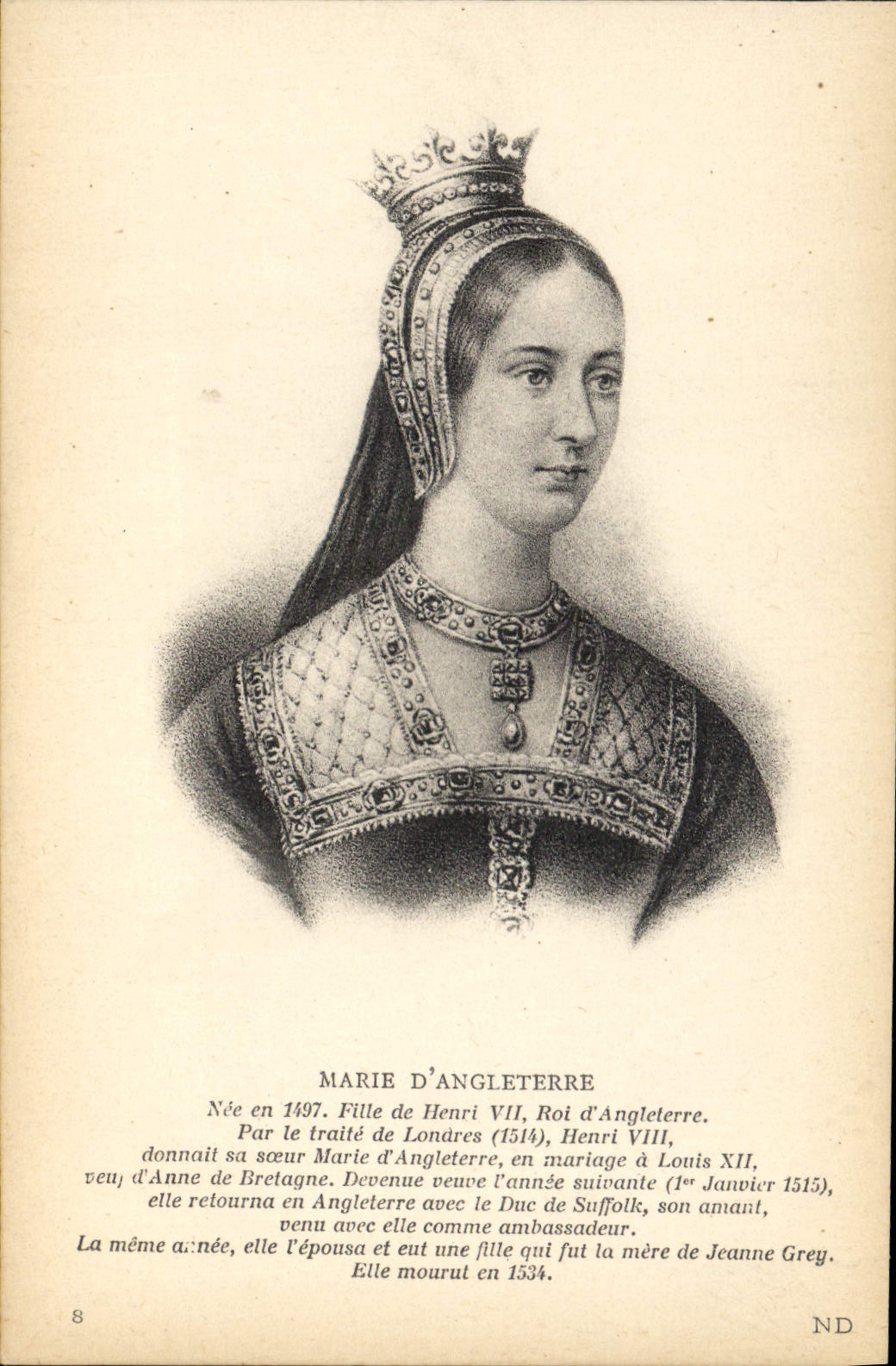 CPA Marie d'Angleterre