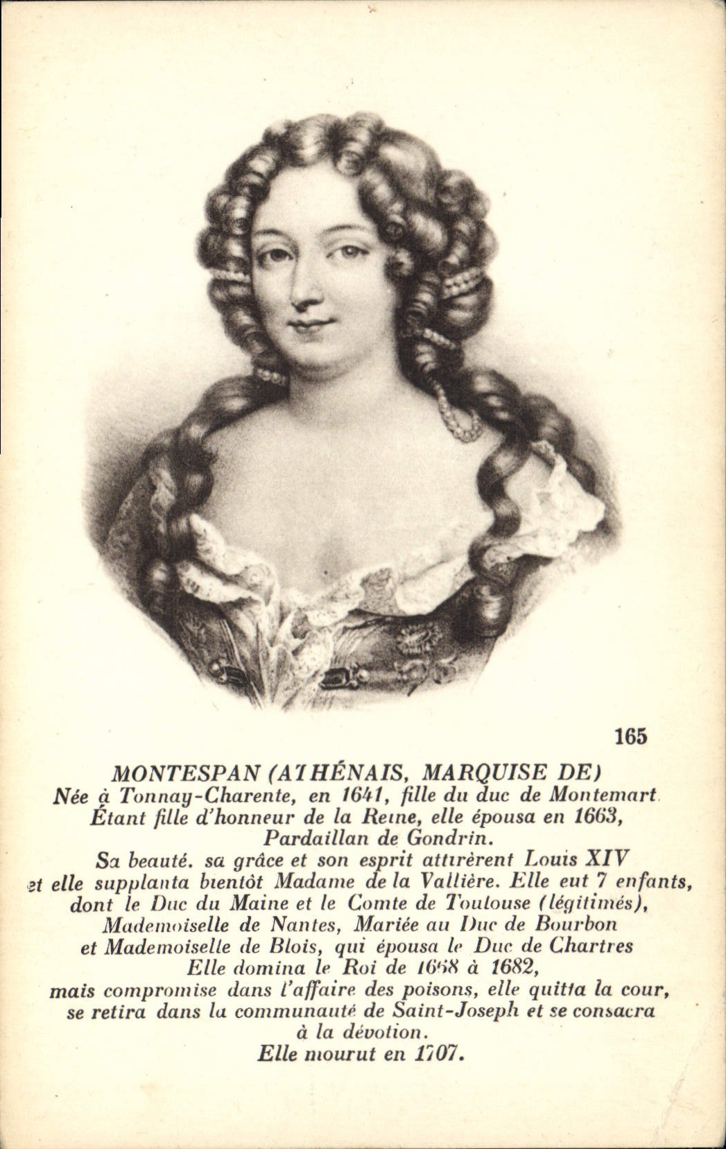 CPA Montespan Athenais Marquise
