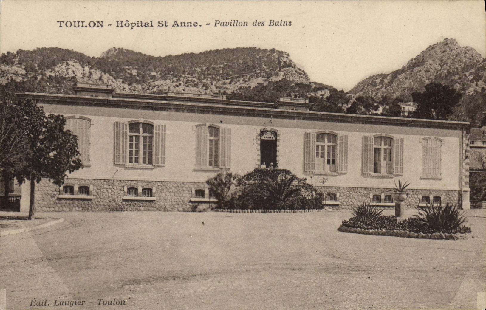 CPA Militaria Sante Toulon Hopital Ste Anne pavillon des Bains