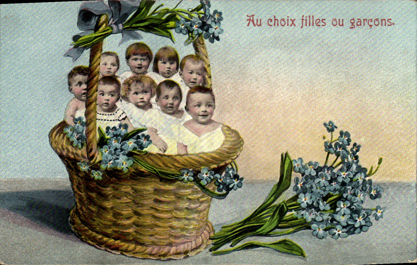 CPA Fantaisie Enfant Bebe au choix filles ou garcons