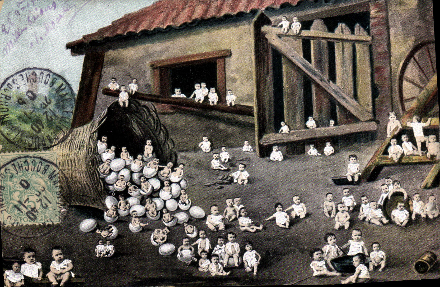 CPA Fantaisie Enfant Bebe 