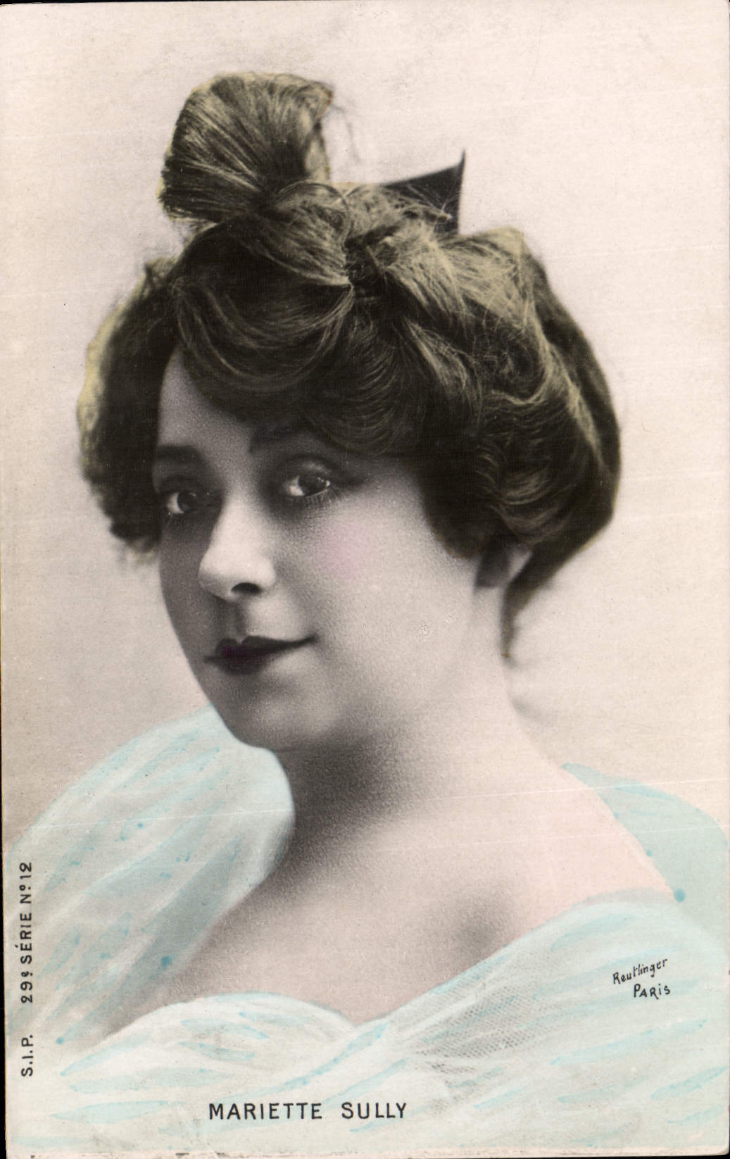 Vintage Postcard Woman Theater Mariette Sully