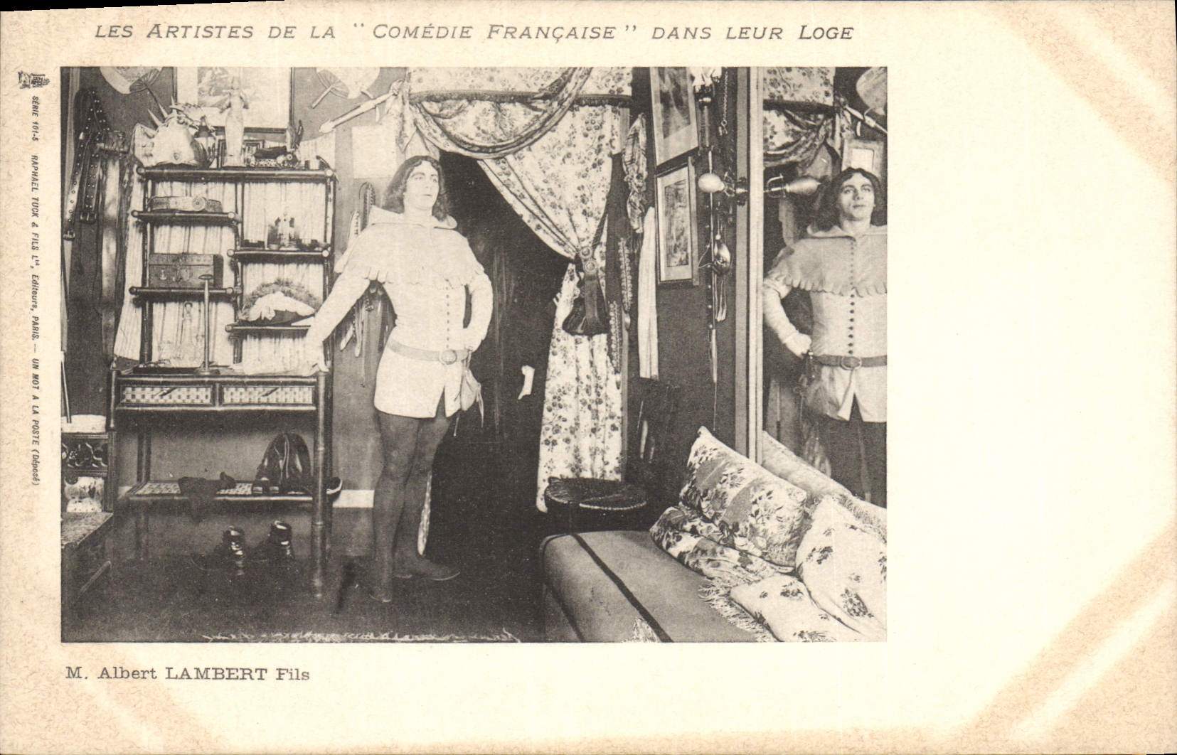 Vintage Postcard Theater Mr. Albert Lambert Son