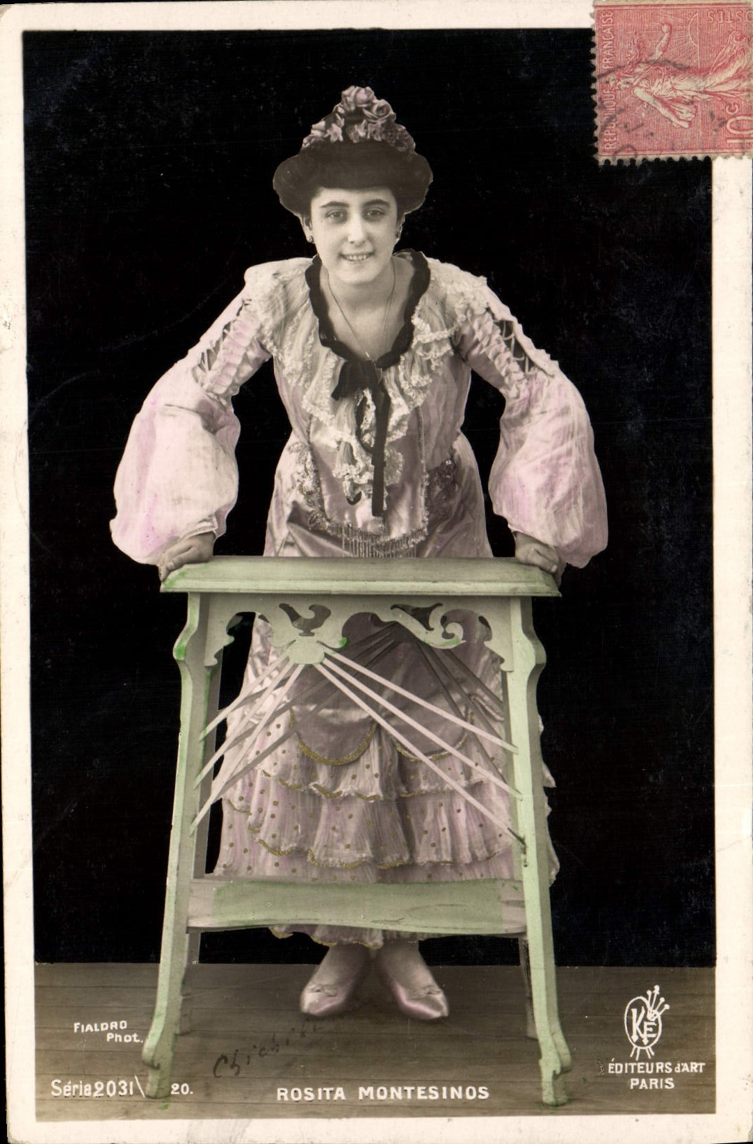 Vintage Postcard Woman Theater Rosita Montesinos