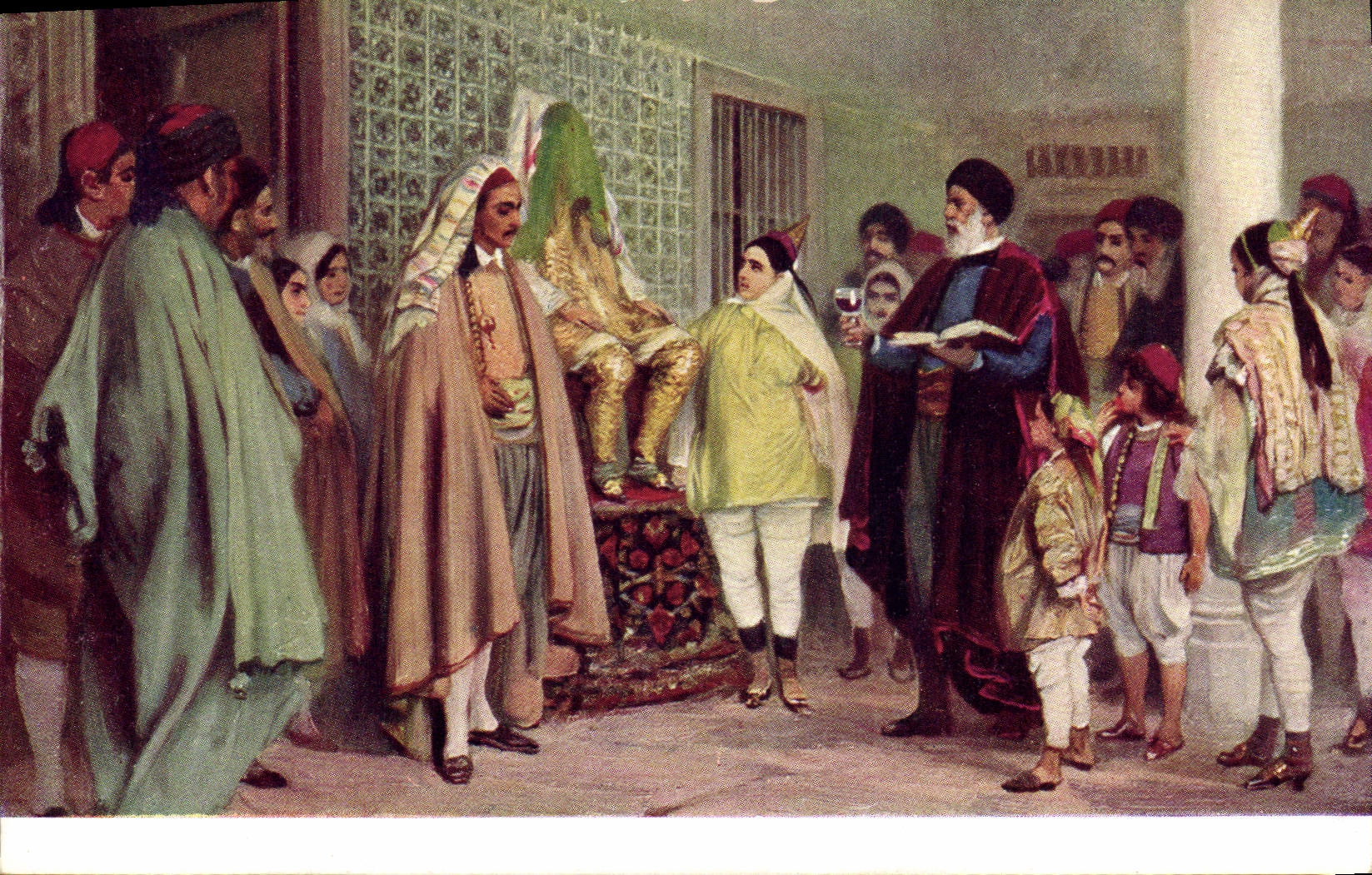 Vintage Postcard Orientalism Jewish Weddings Judaica