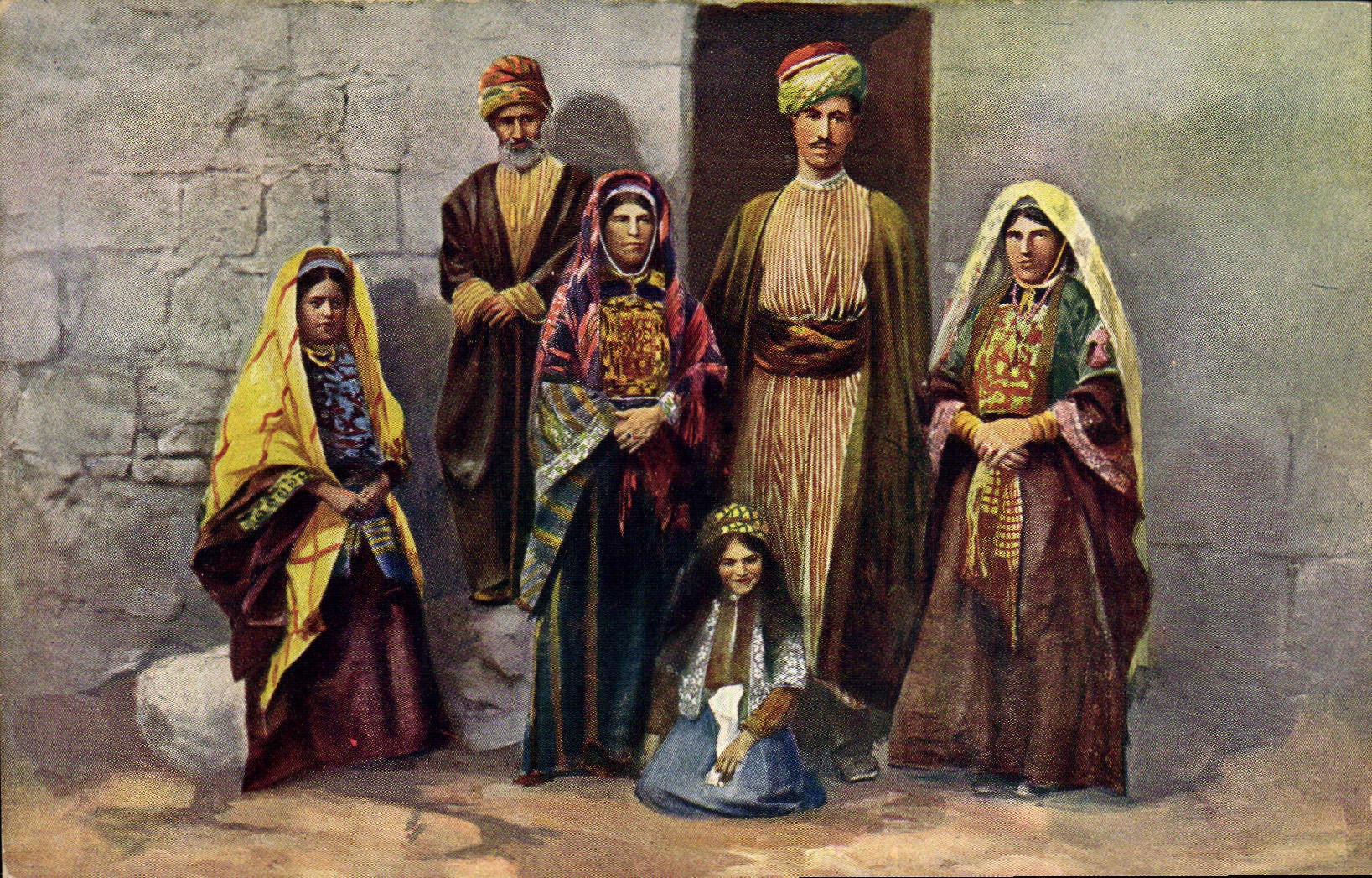 Postal Orientalismo Marruecos