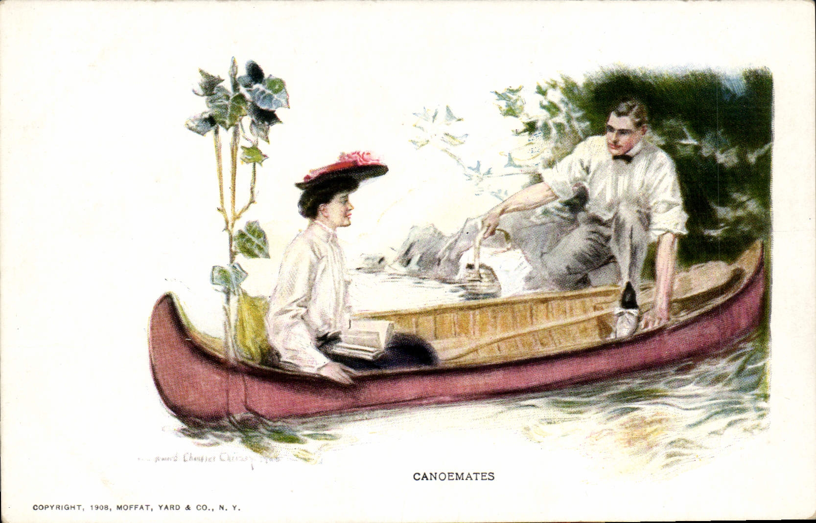 Vintage Postcard Imagination Candemates Illustrator