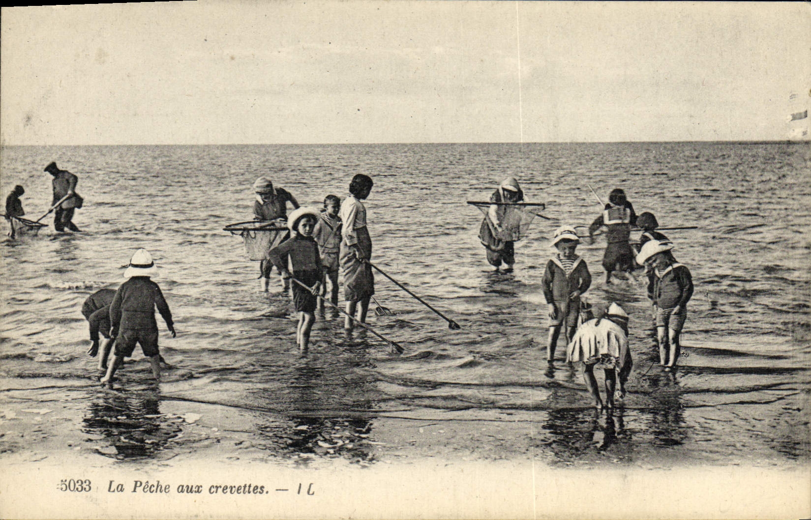 Postal Pesca la pesca de camarones