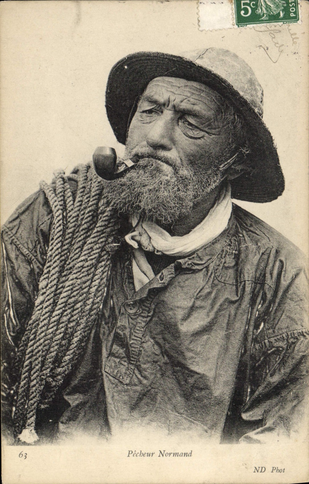 Postal Pesca Pecador Normando