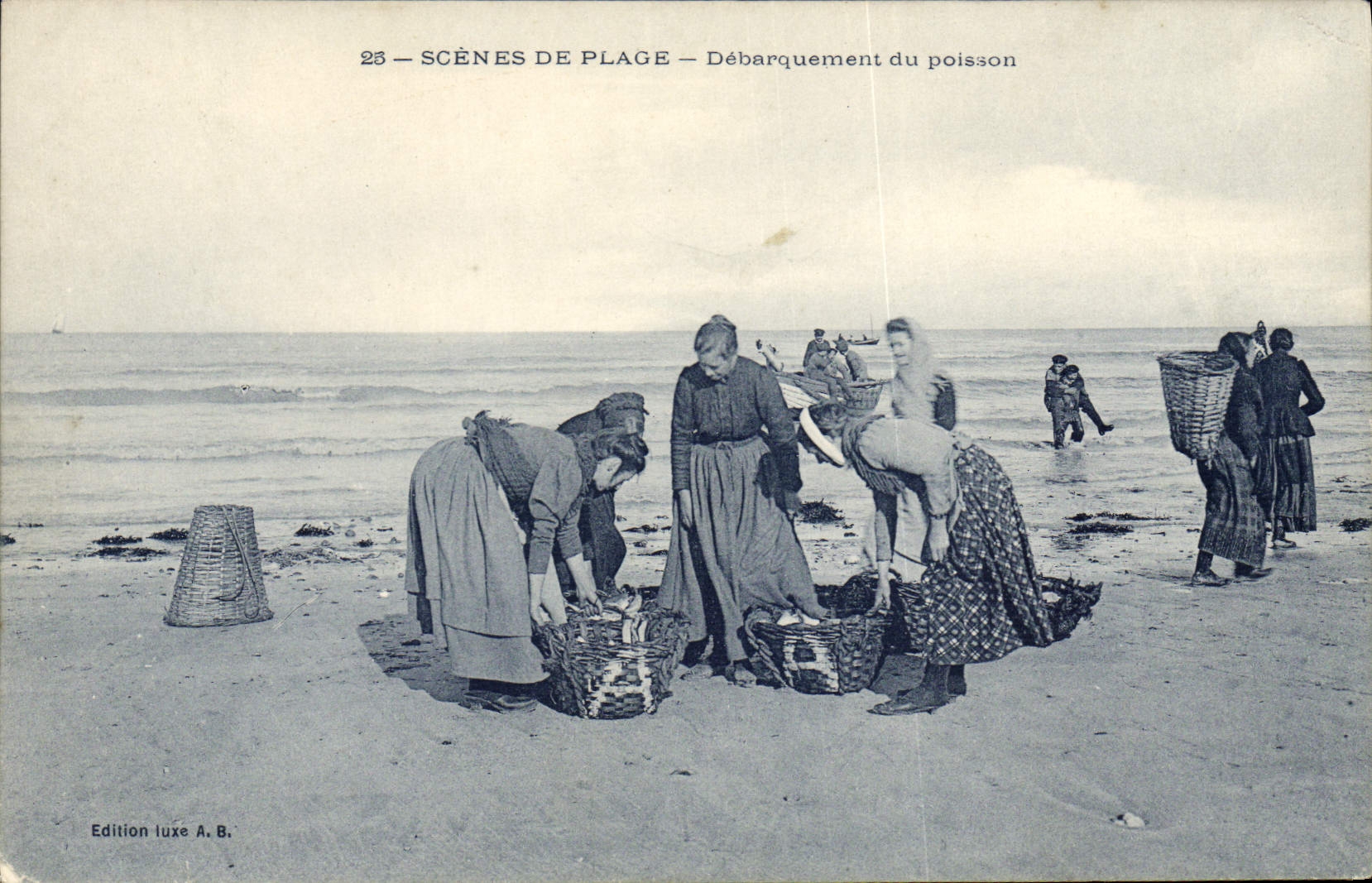 Postal Pesca Desembarque del pescado