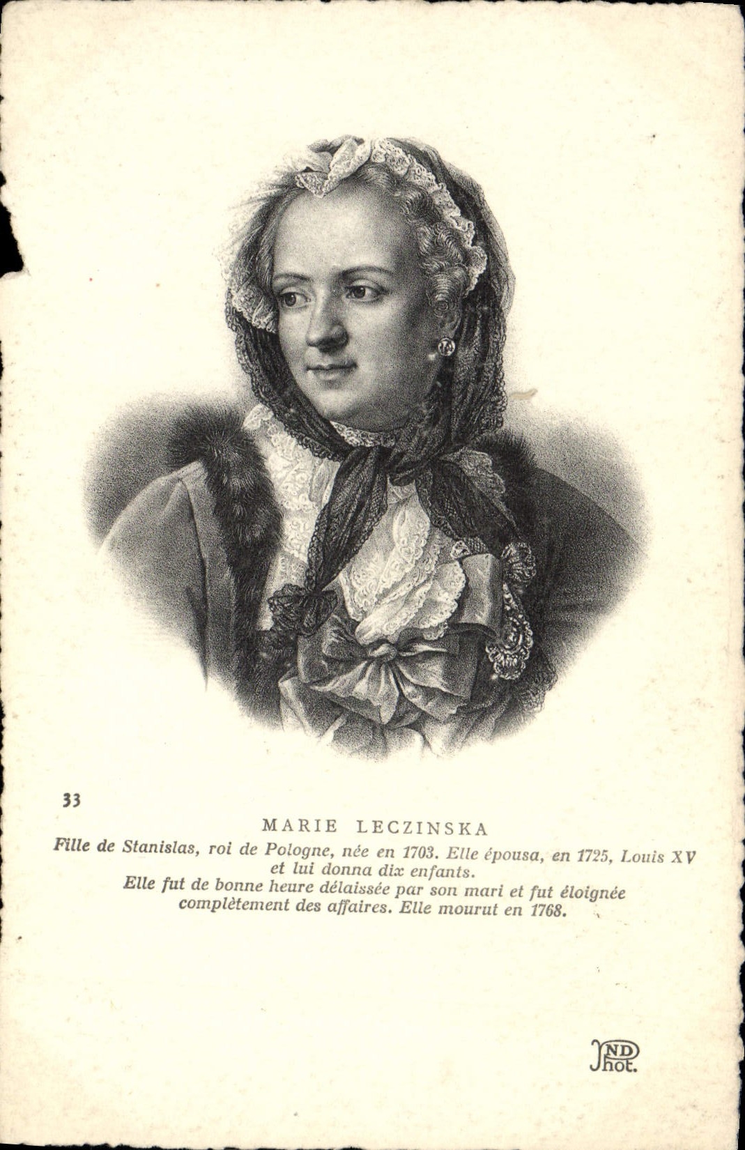 Postal Marie Levzinska