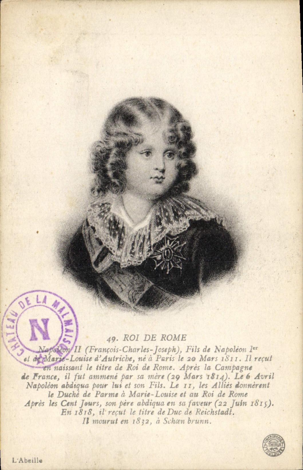 CPA Roi de Rome Napoleon II
