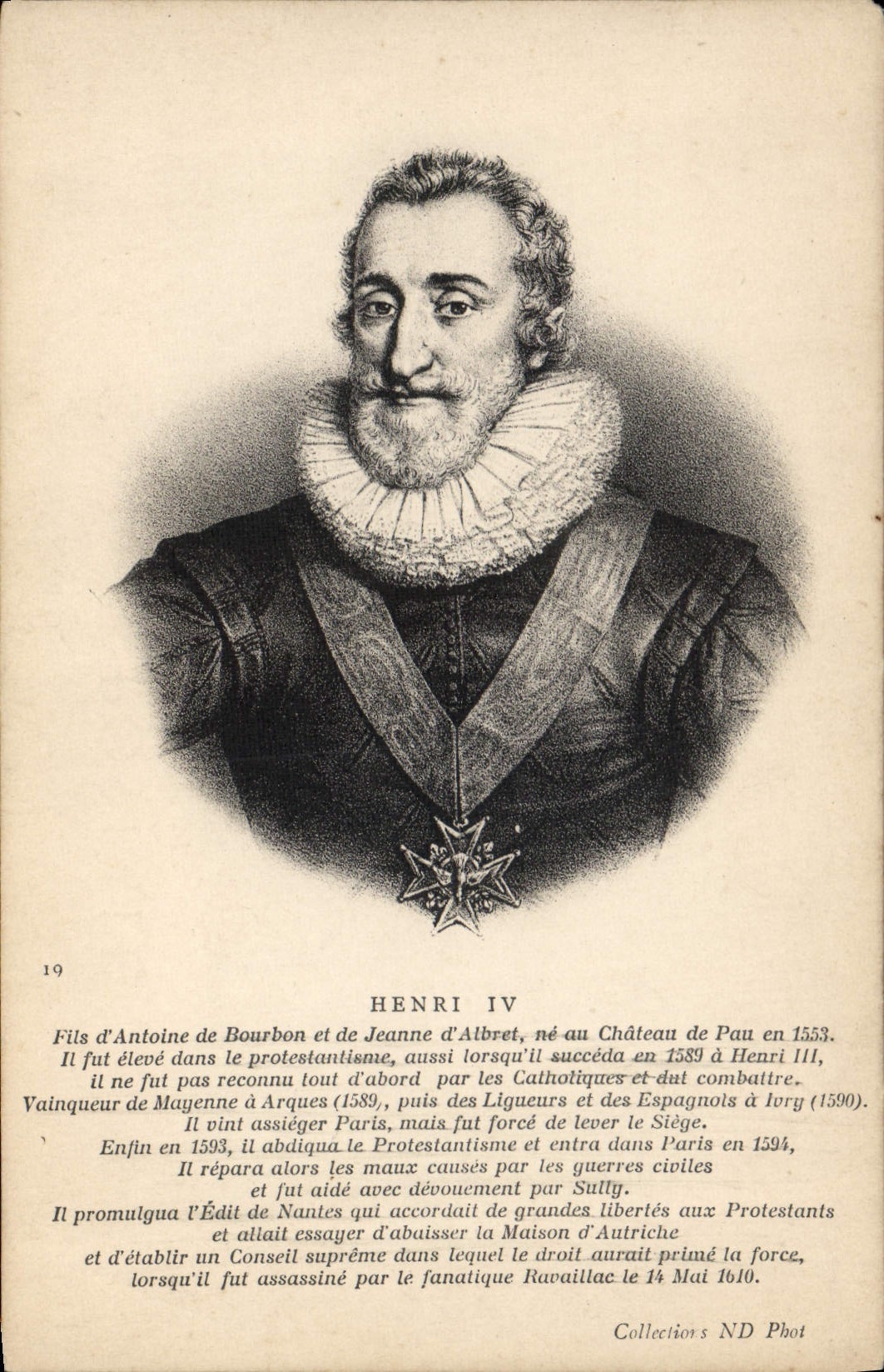 CPA Henri IV Roi de France