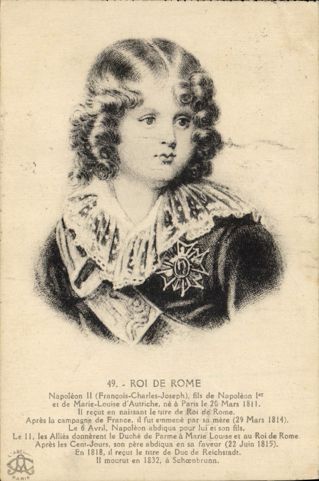 CPA Roi de Rome Napoleon II