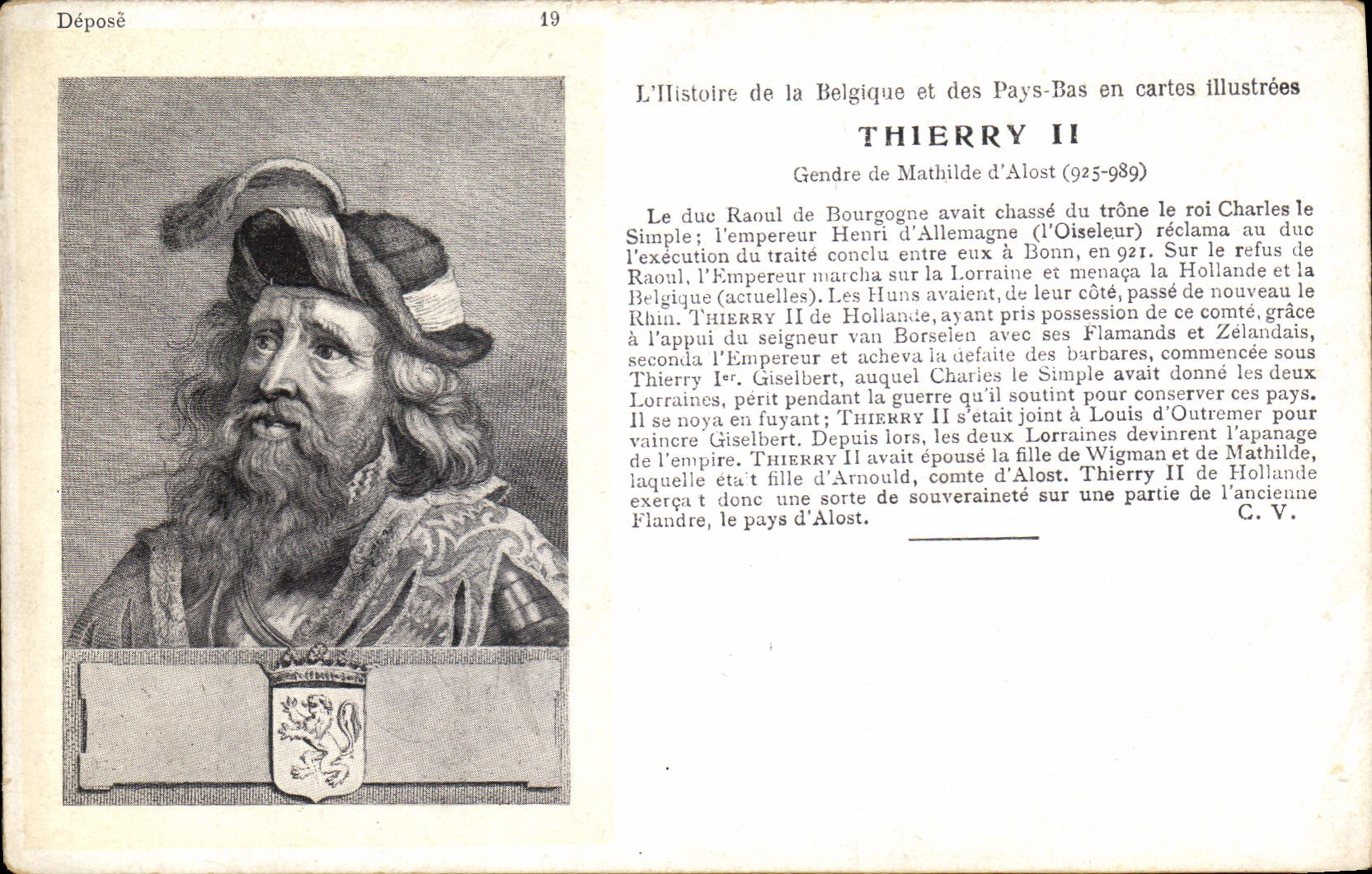 CPA Thierry II Gendre de Mathilde d'Alost