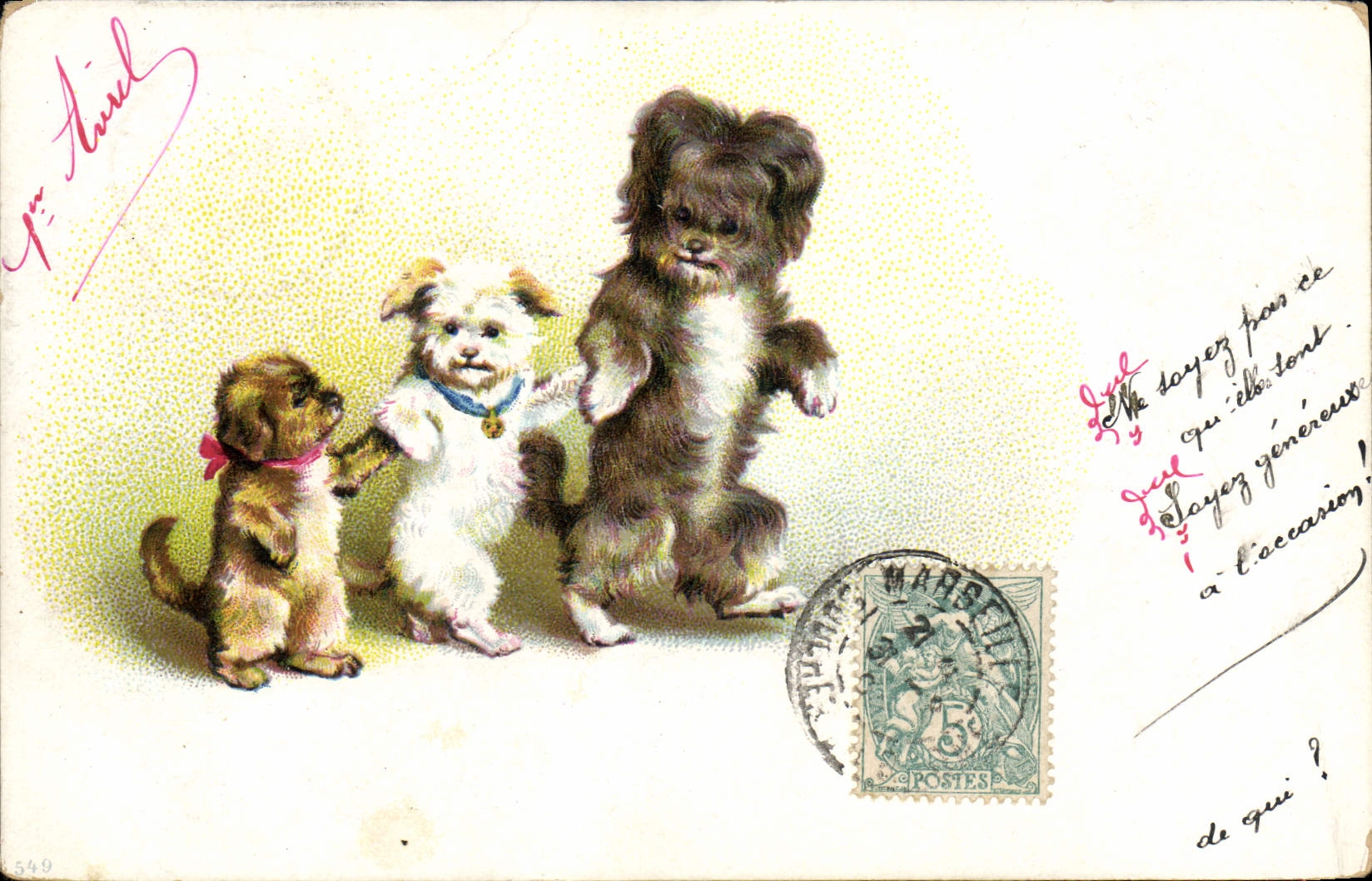 CPA Chien Chiens Chiot