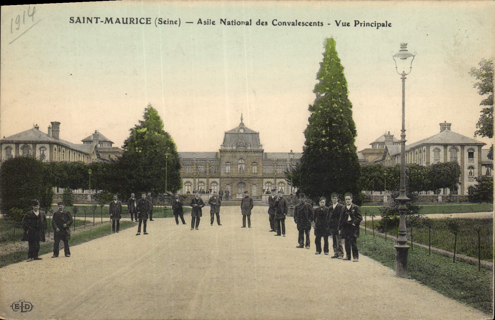 Vintage Postcard Holy Militaria Maurice National Asylum of the Convalescents Seen principal