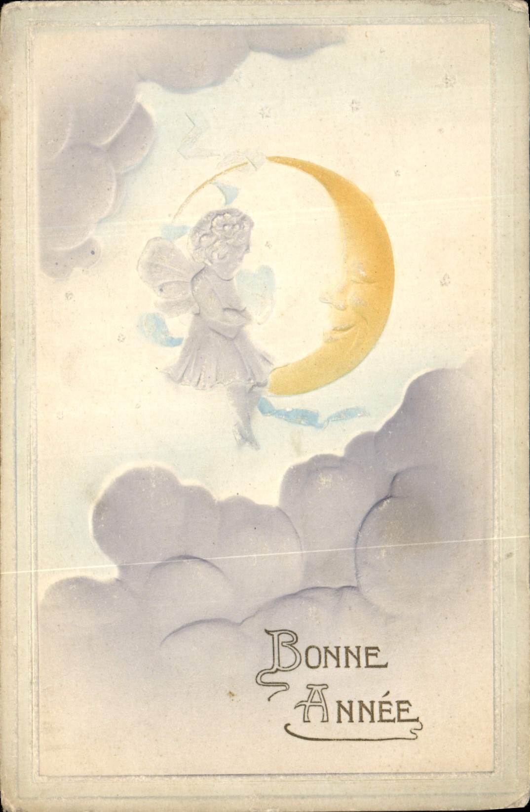CPA Fantaisie Enfant Lune 