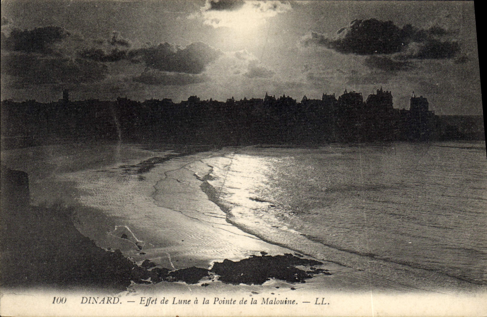 CPA Lune Dinard Effet de lune a la pointe de la Malouine
