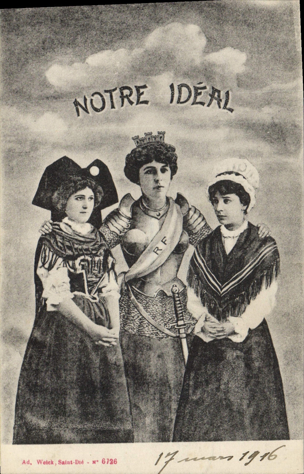 Vintage Postcard Folklore Our Alsace ideal