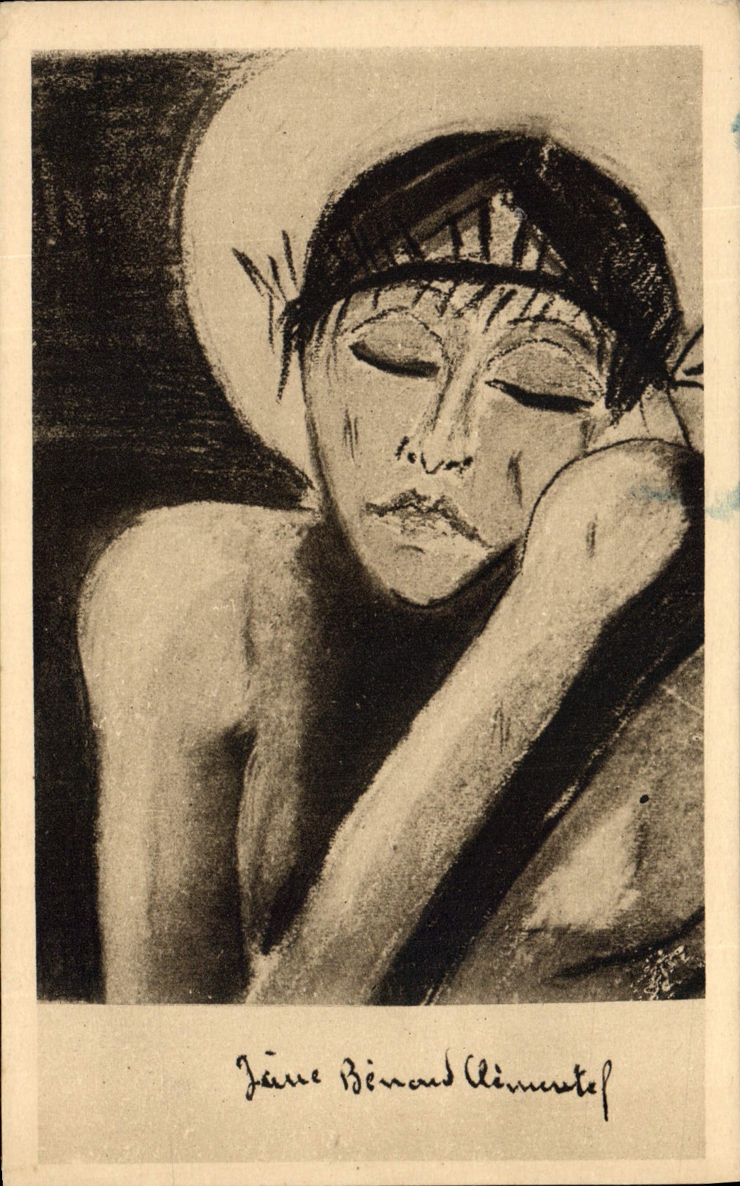 Vintage Postcard Imagination Illustrator Jane Benard Clementel Resignation