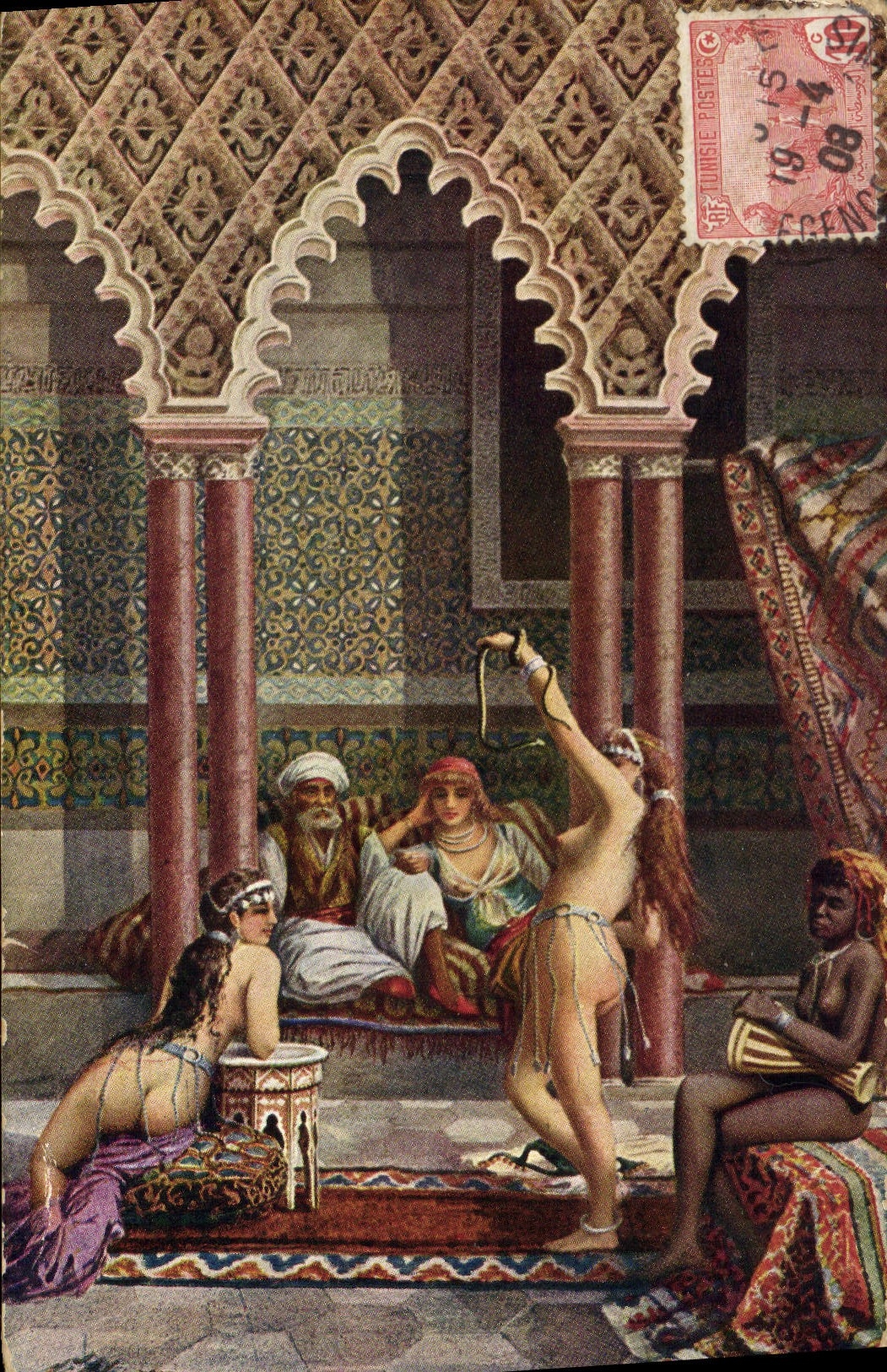 CPA Fantaisie Orientalisme Femmes nues