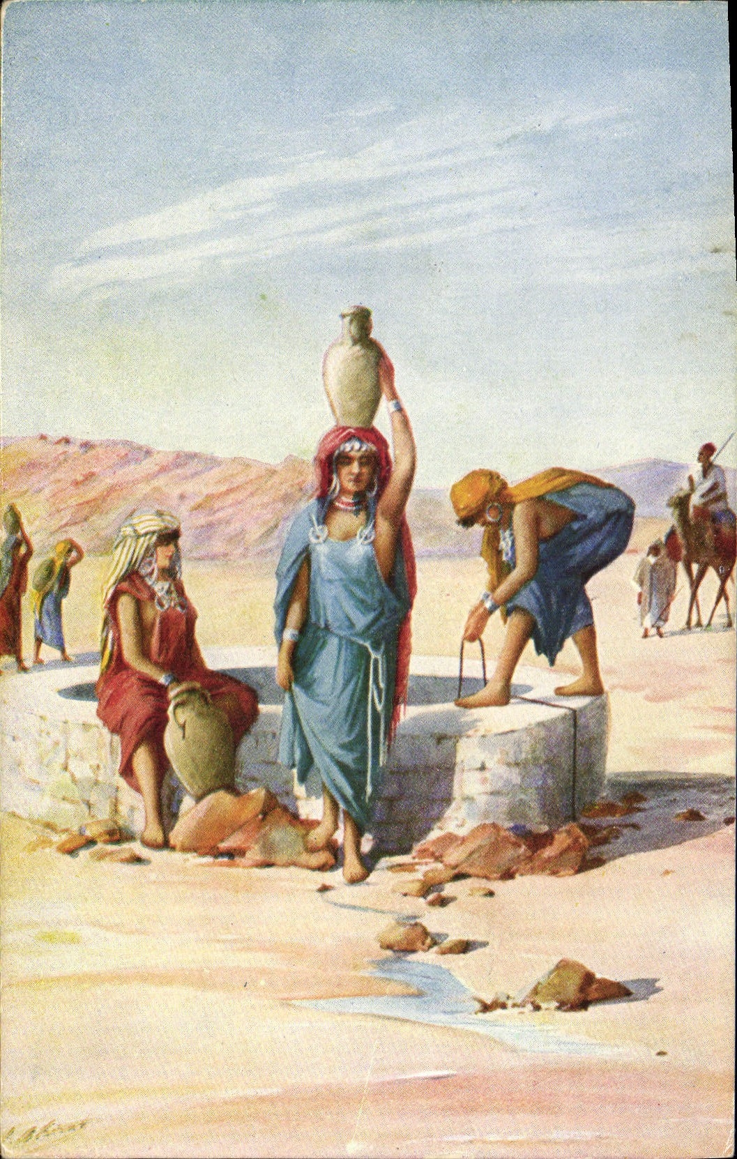 CPA Fantaisie Orientalisme Femme