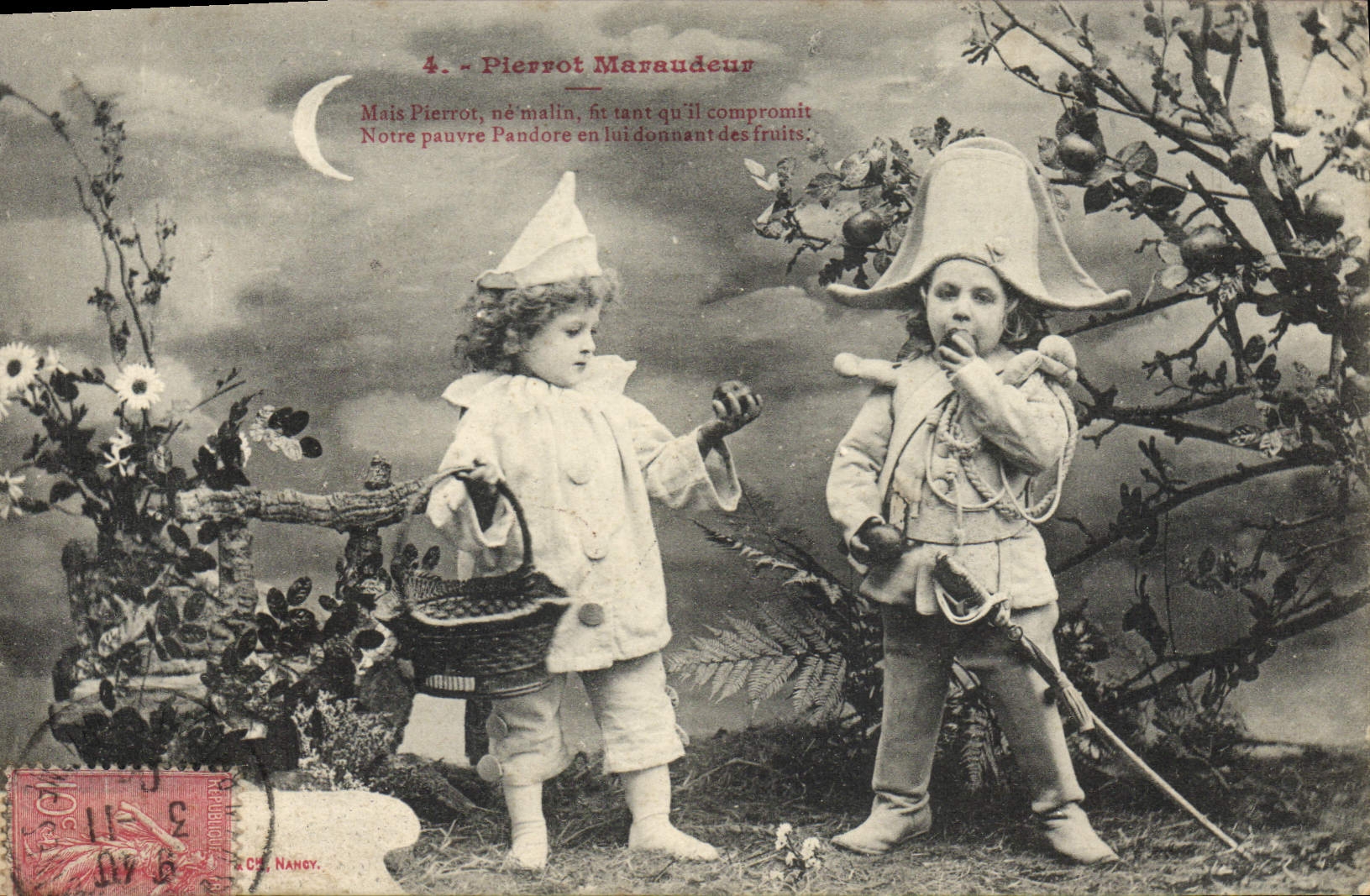CPA Fantaisie Enfant Pierrot Maraudeur