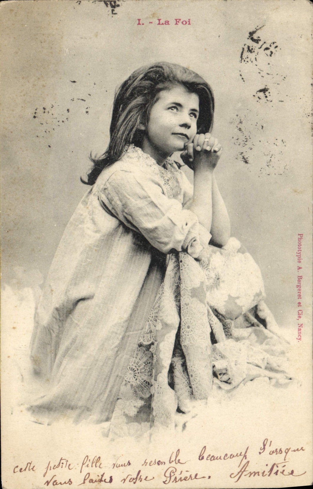 CPA Fantaisie Enfant La foi