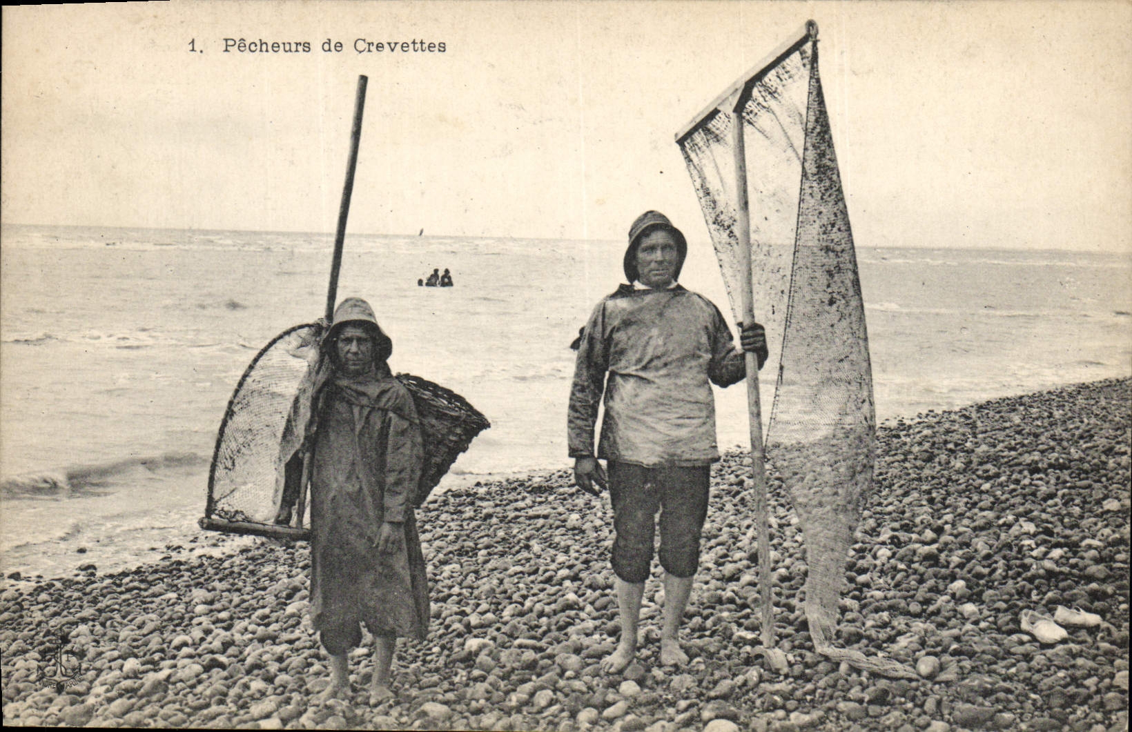 CPA Peche Pecheurs de crevettes