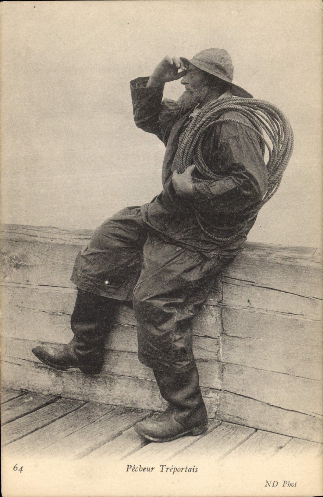 CPA Peche Pecheur Treportais