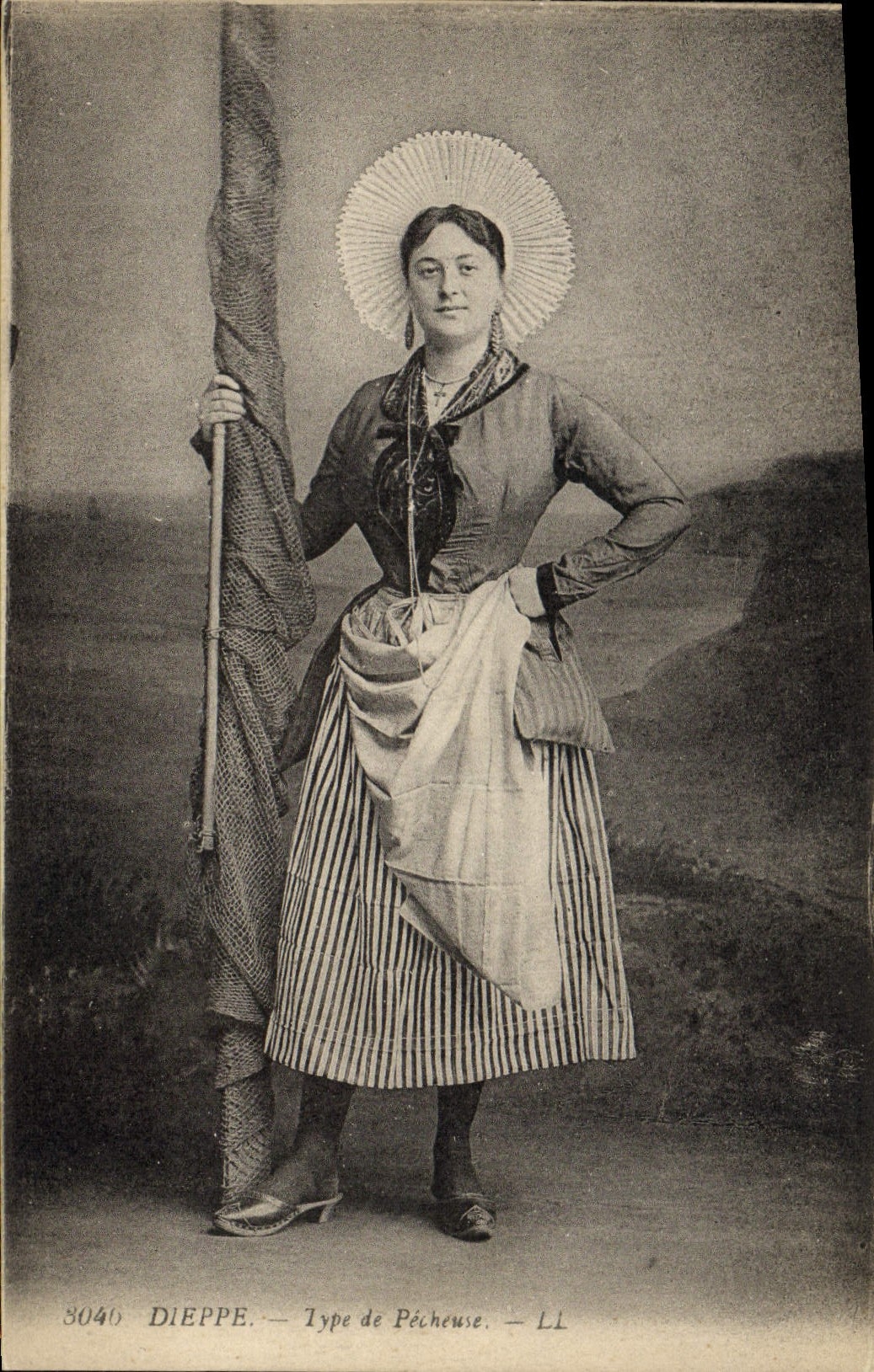 Postal Pesca Dieppe Tipo de Pecadora