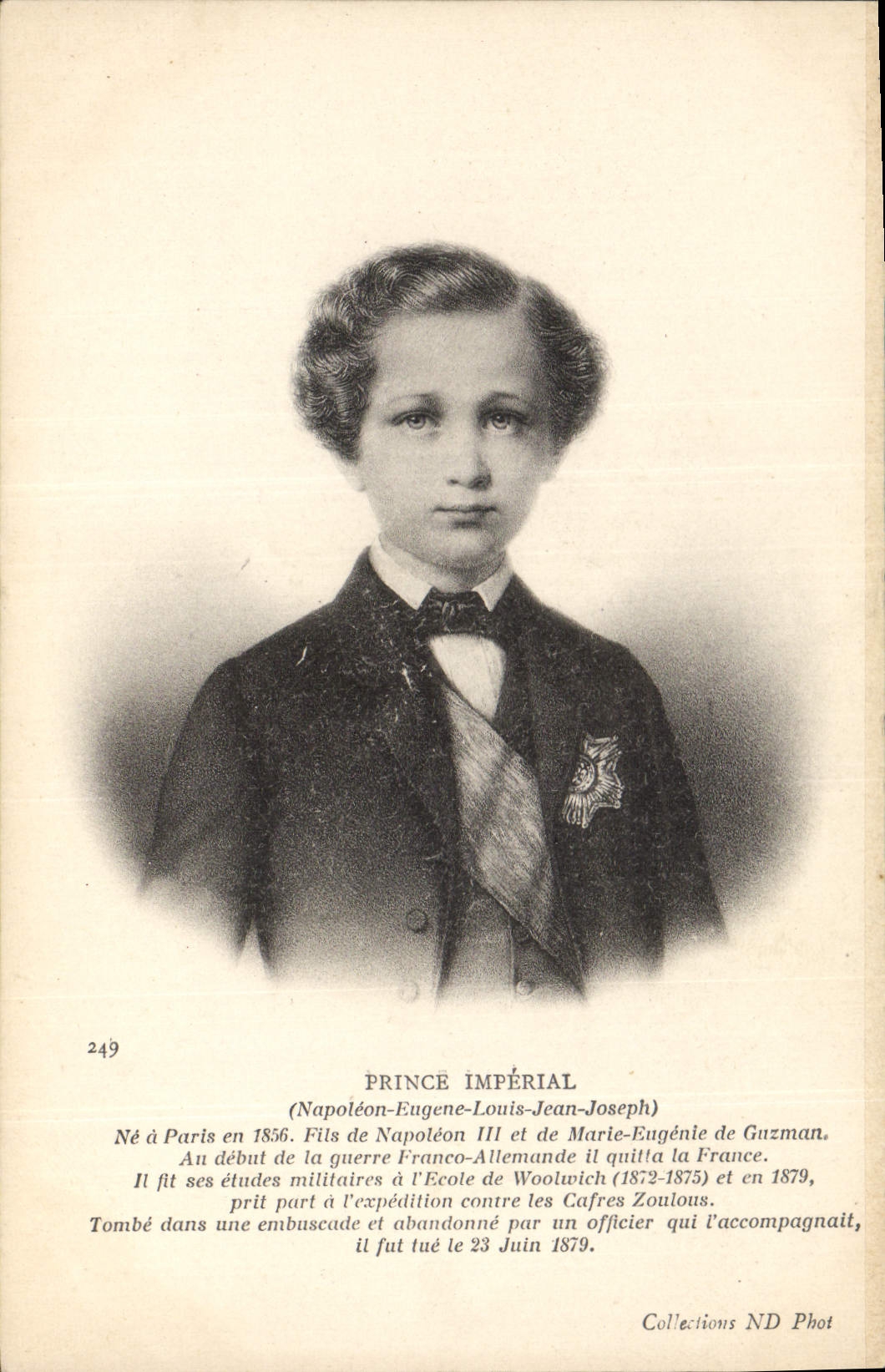 CPA Prince Imperial Napoleon Eugene Louis Jean Joseph