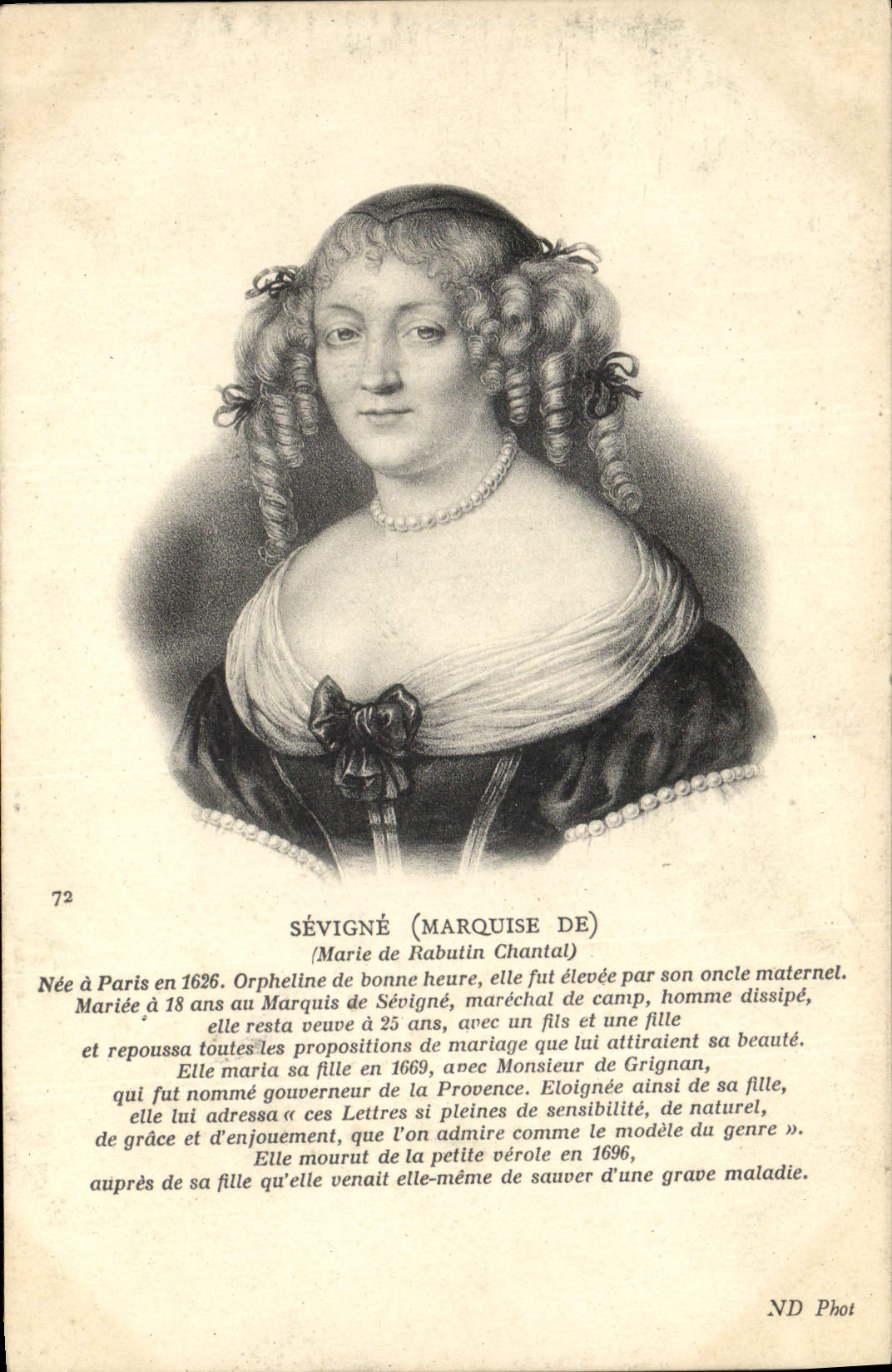 CPA Marquise de Sevigne