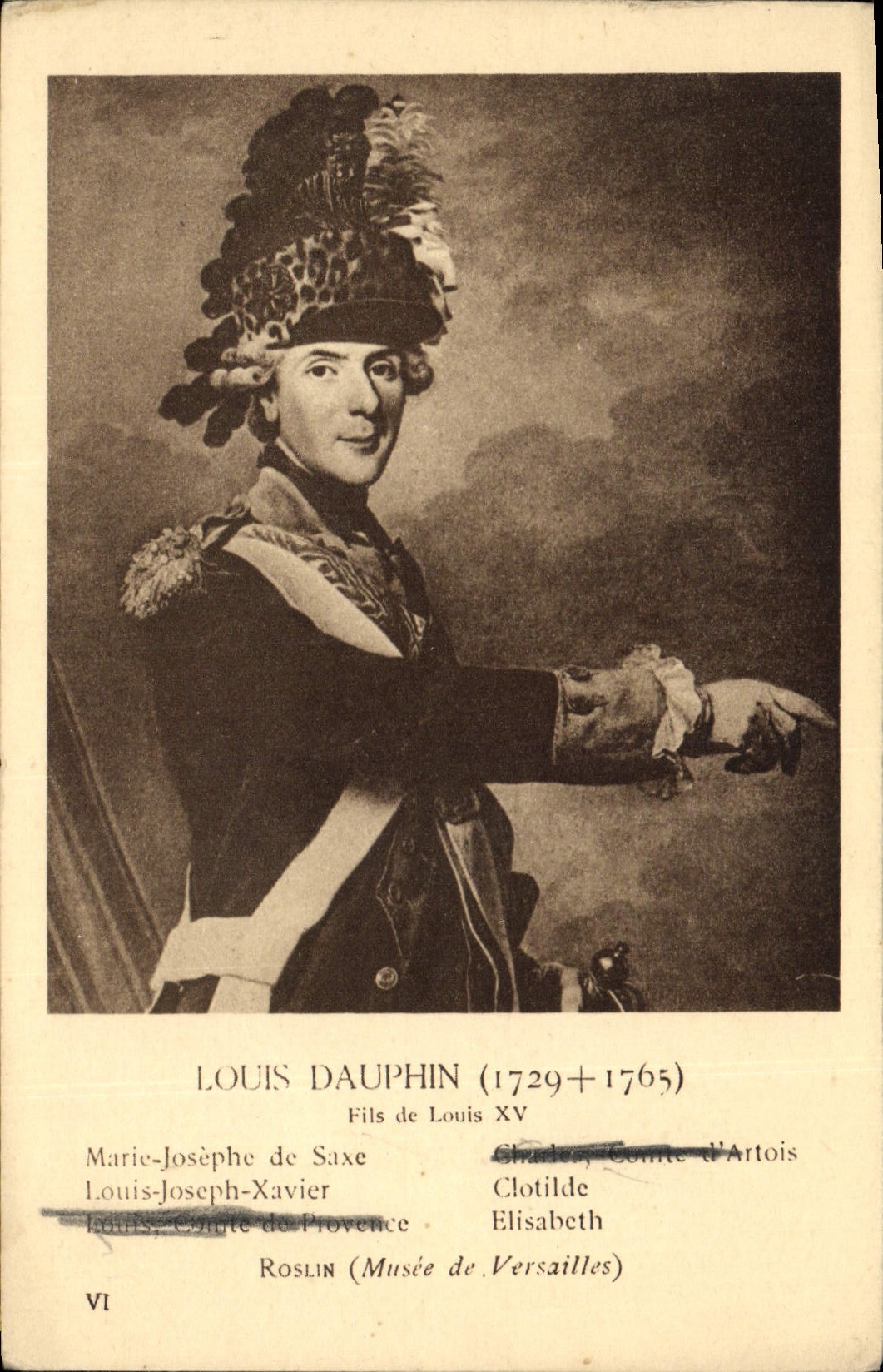 CPA Louis Dauphin Fils de Louis XV