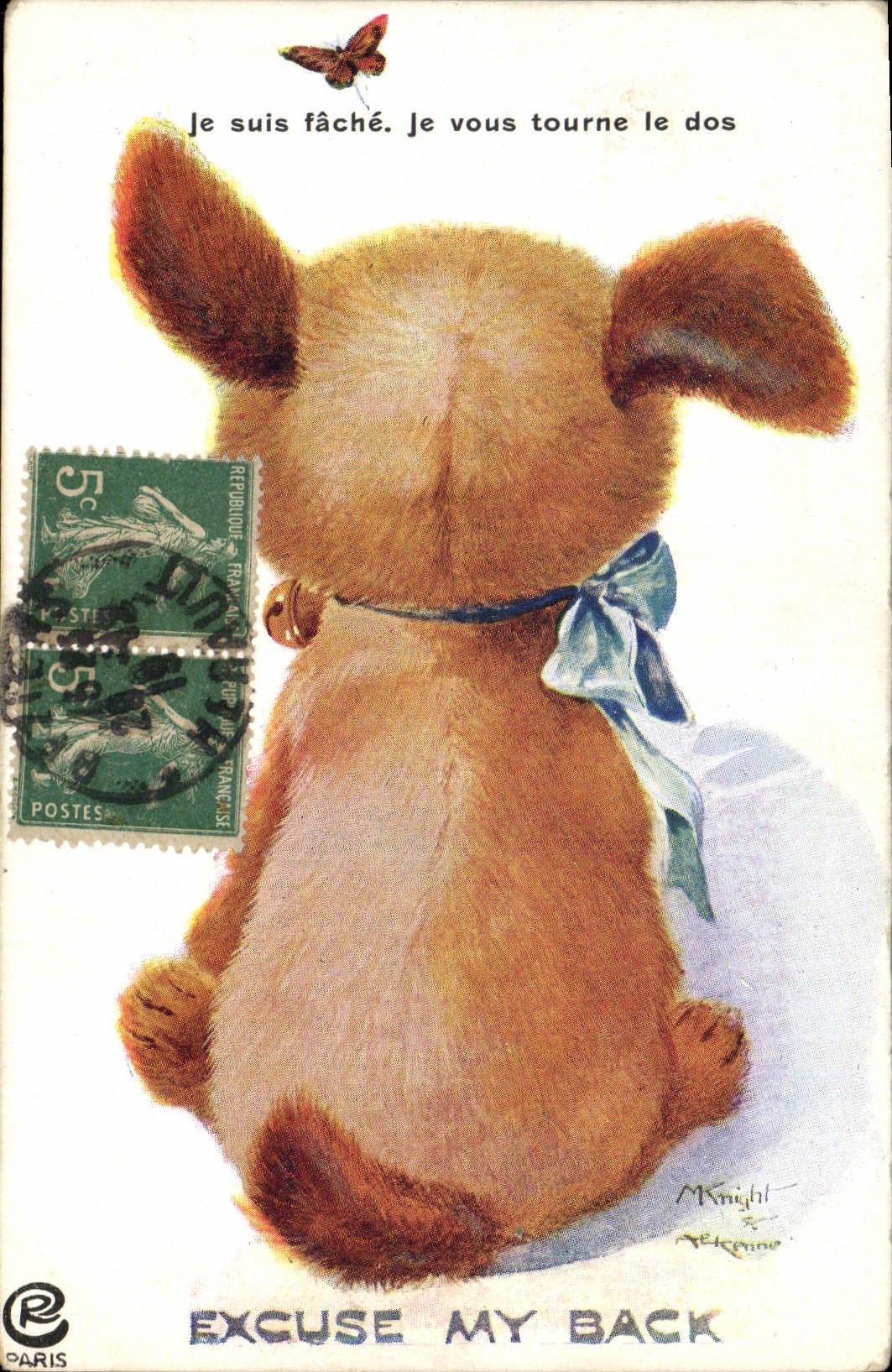 CPA Chien Chiens Chiot 