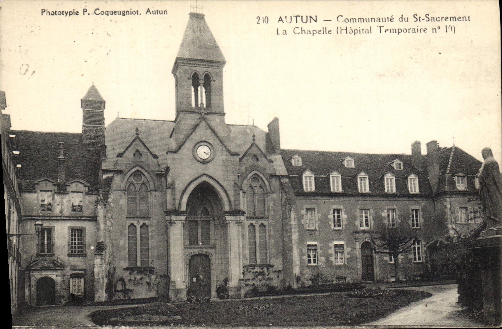 CPA Militaria Autun Communaute du St Sacrement La chapelle Hopital Temporaire n°10