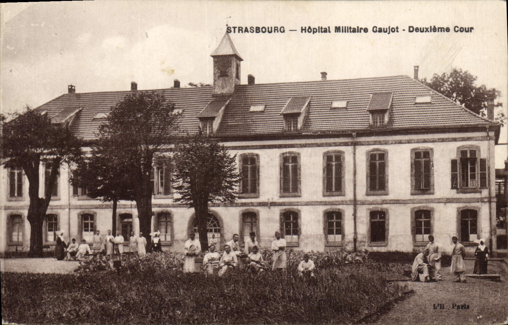 CPA Militaria Strasbourg Hopital Militaire Caujot Deuxieme Cour